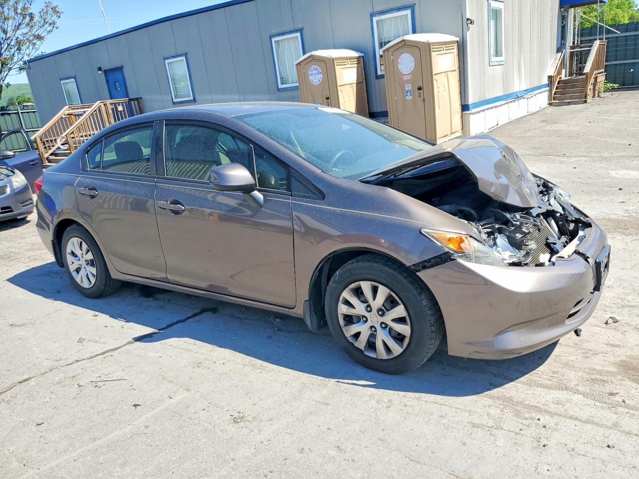 2012 Honda Civic Lx Tan vin: 2HGFB2F54CH581216