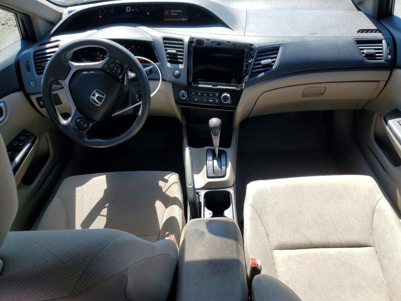 2012 Honda Civic Lx Tan vin: 2HGFB2F54CH581216