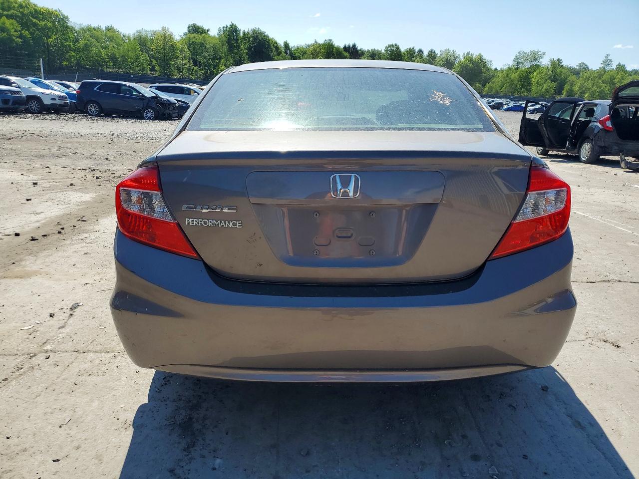 2012 Honda Civic Lx Tan vin: 2HGFB2F54CH581216