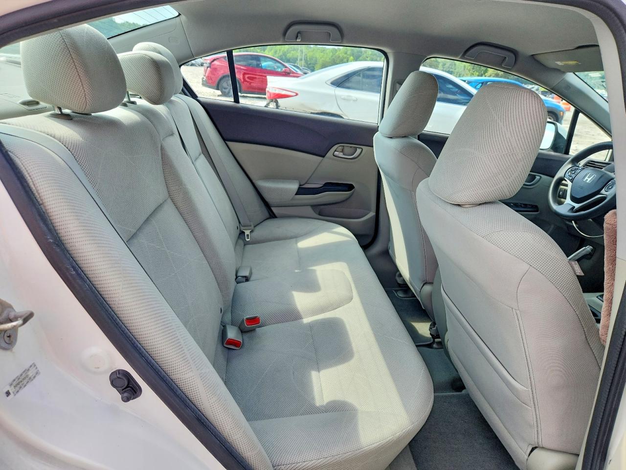 2012 Honda Civic Lx White vin: 2HGFB2F54CH581331