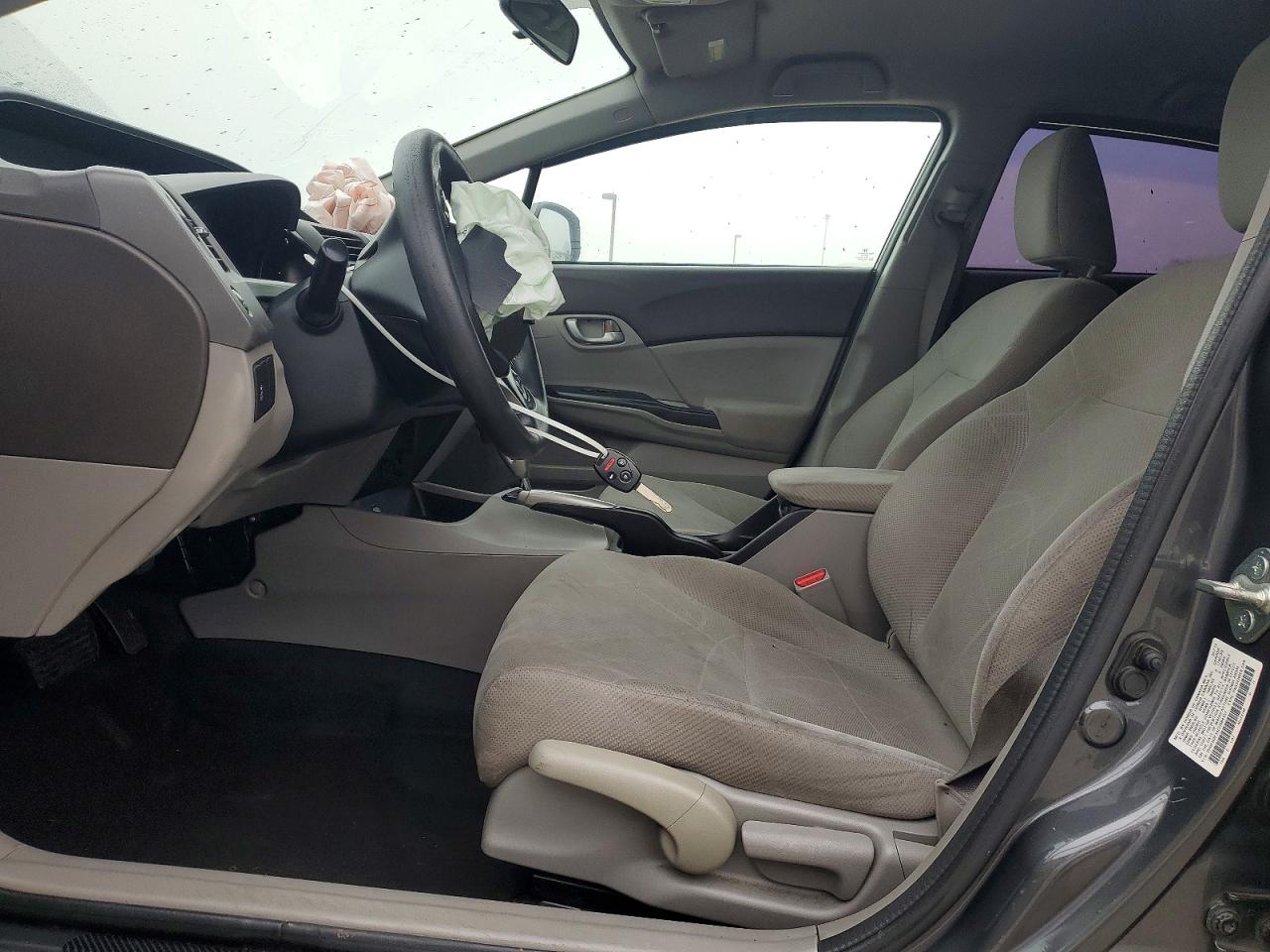 2012 Honda Civic Lx Gray vin: 2HGFB2F54CH584357