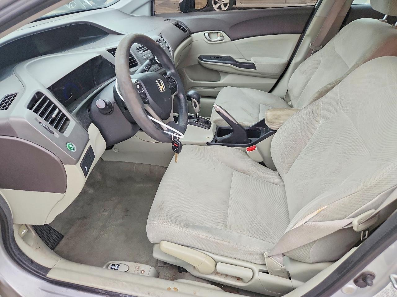 2012 Honda Civic Lx Silver vin: 2HGFB2F54CH589428