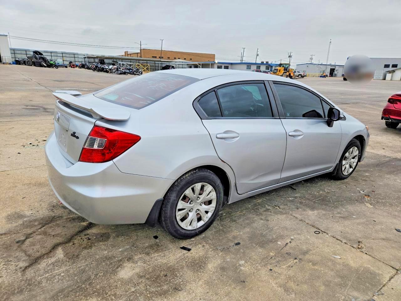 2012 Honda Civic Lx Silver vin: 2HGFB2F54CH589428