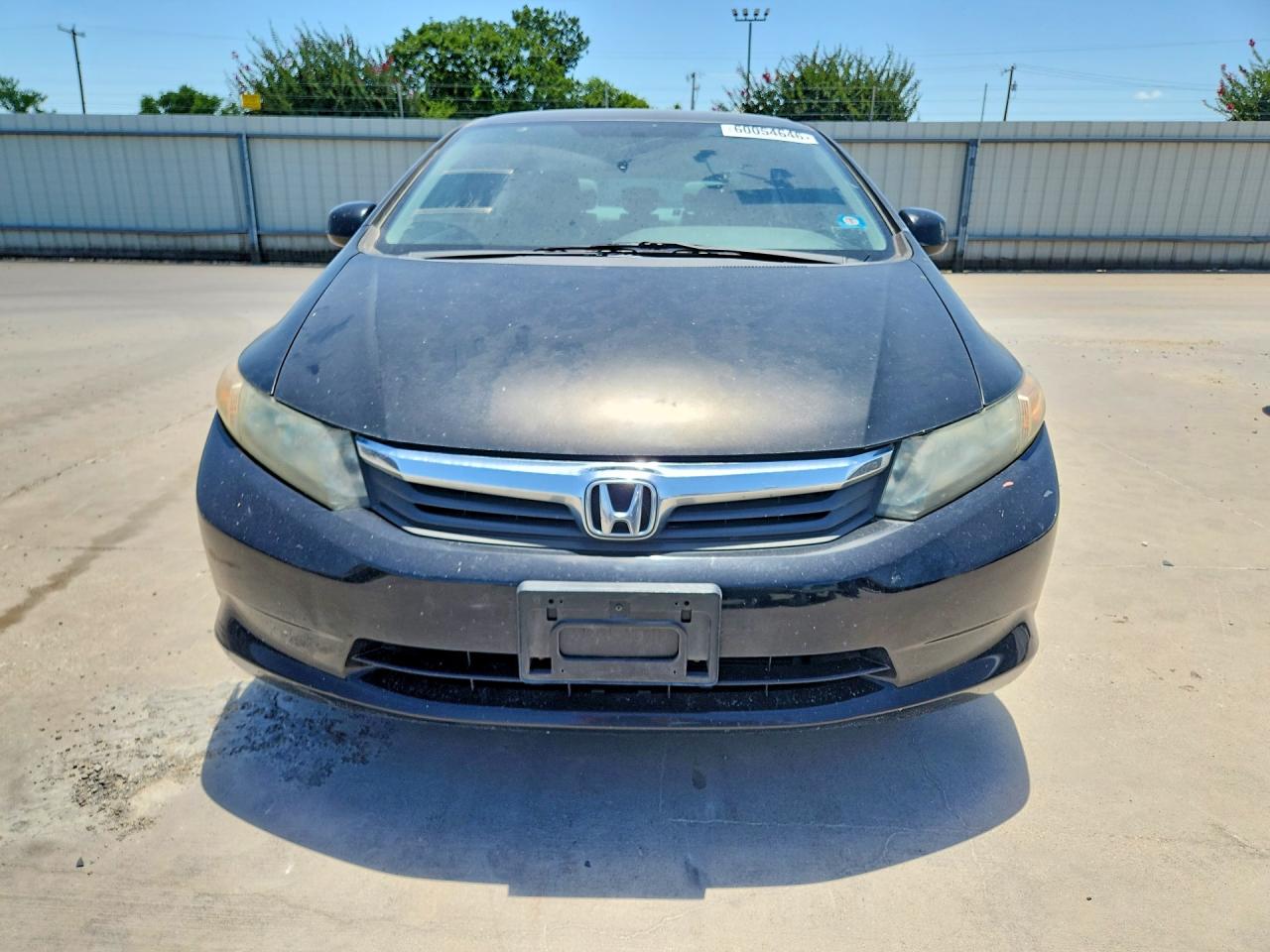 2012 Honda Civic Lx Black vin: 2HGFB2F54CH593205