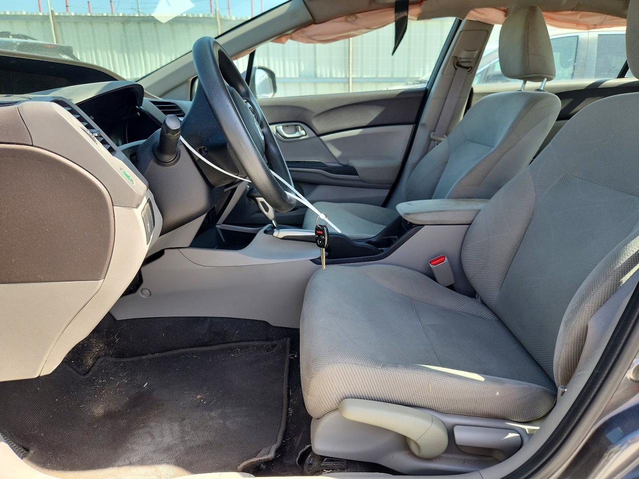 2012 Honda Civic Lx Lx Gray vin: 2HGFB2F54CH595584