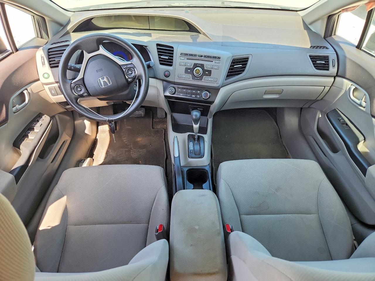 2012 Honda Civic Lx Lx Gray vin: 2HGFB2F54CH595584