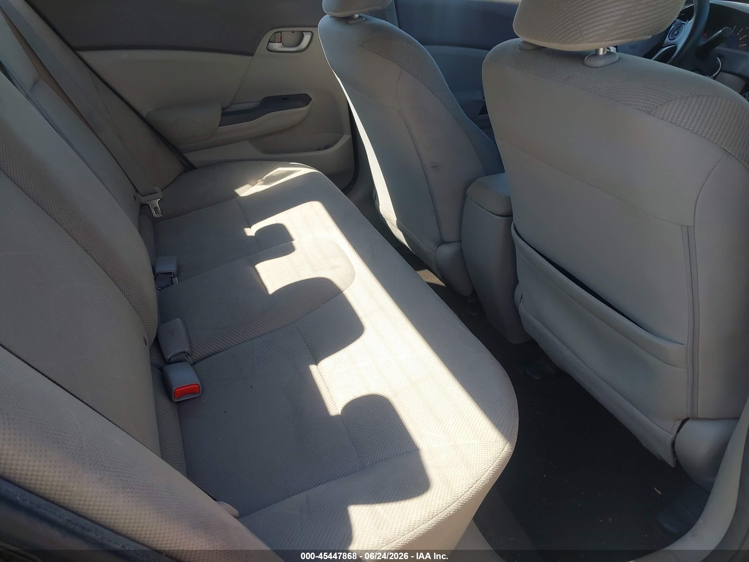 2012 Honda Civic Lx Gray vin: 2HGFB2F54CH596590