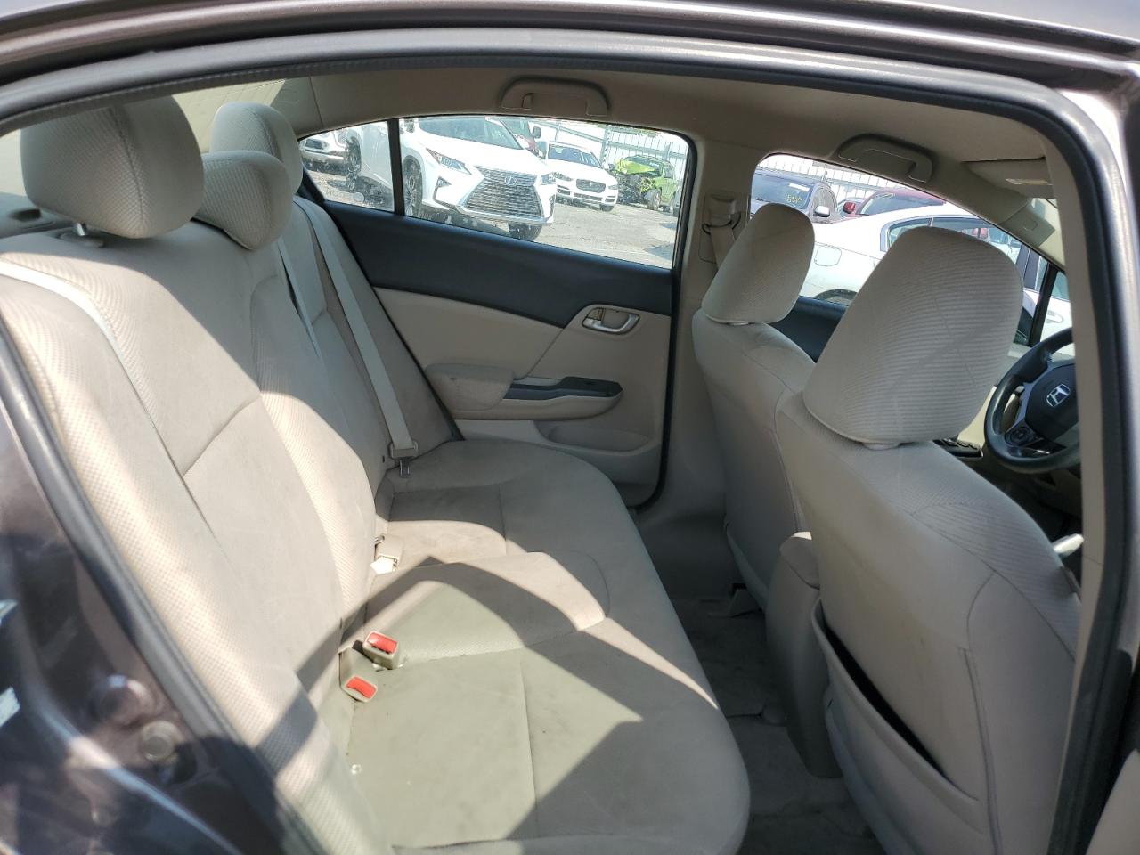 2012 Honda Civic Lx Gray vin: 2HGFB2F54CH601108