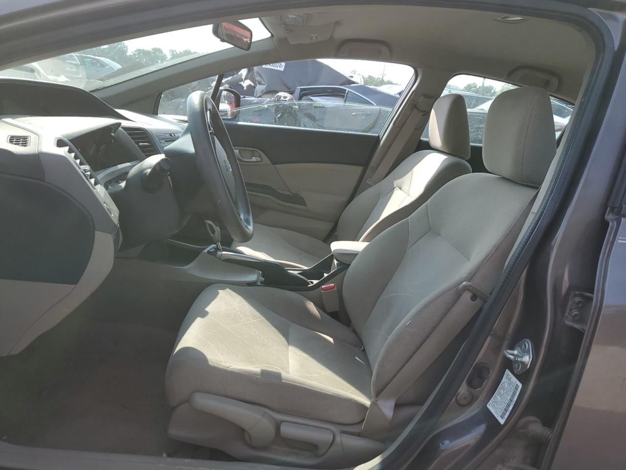 2012 Honda Civic Lx Gray vin: 2HGFB2F54CH601108