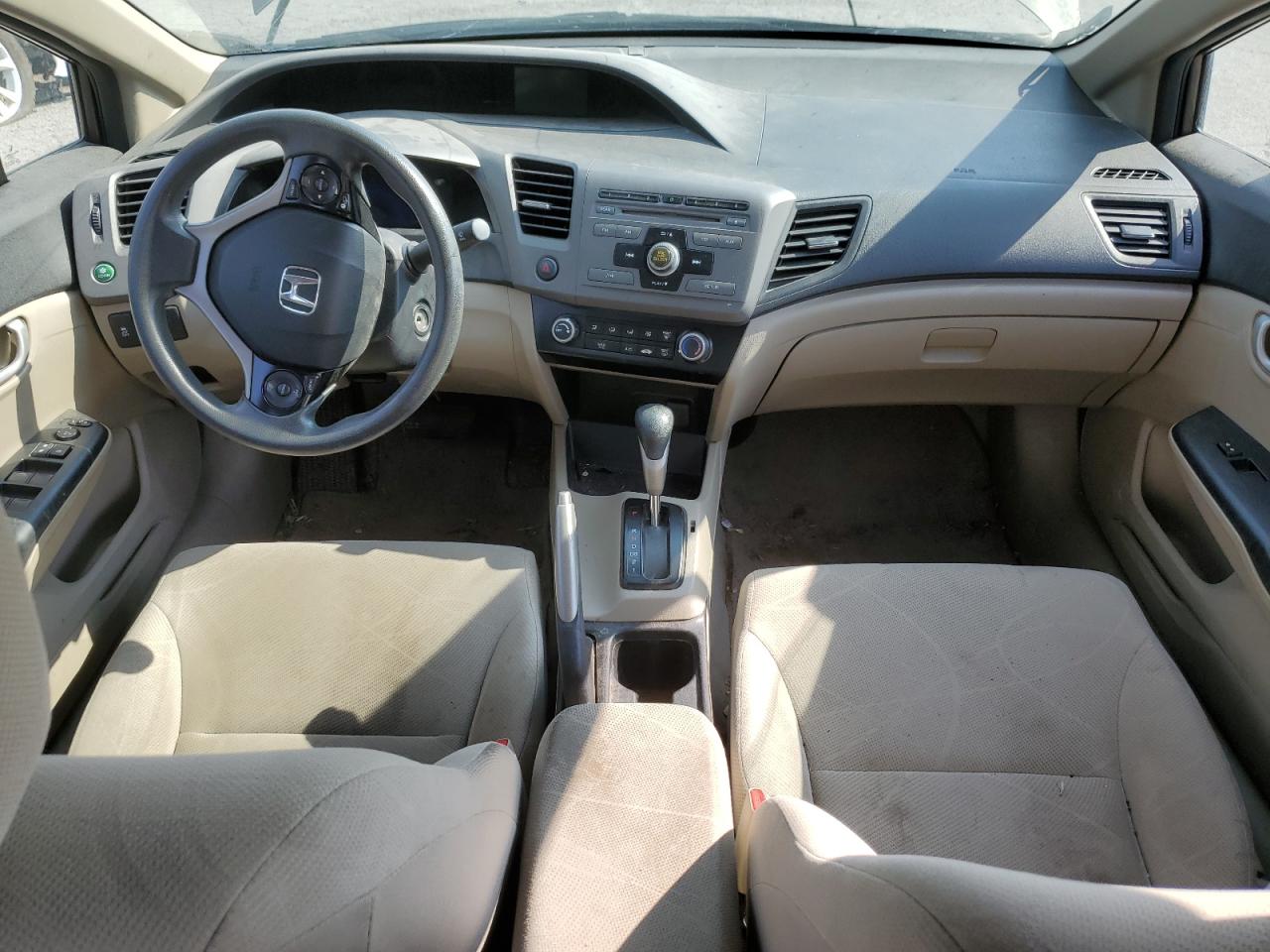2012 Honda Civic Lx Gray vin: 2HGFB2F54CH601108