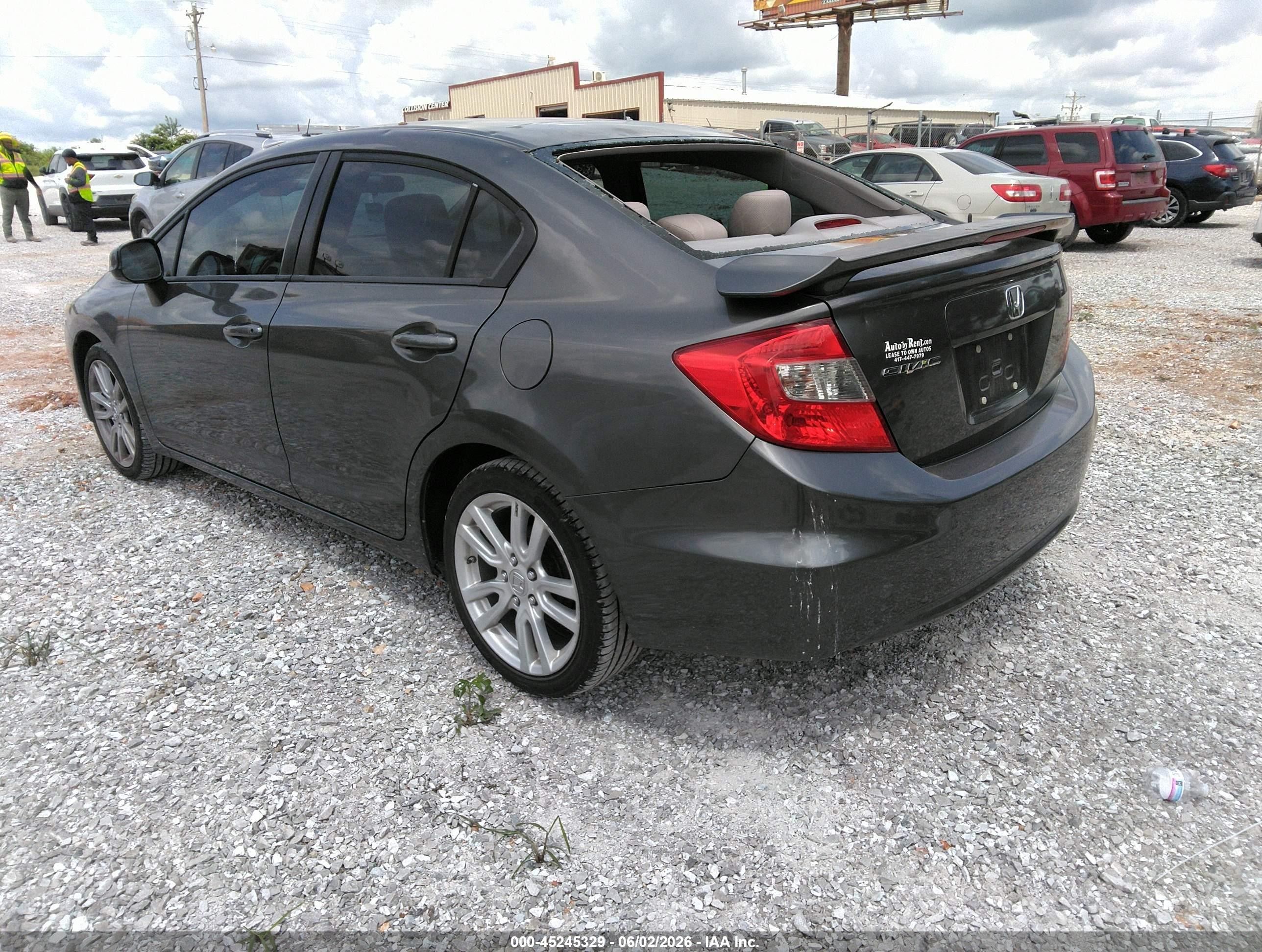 2012 Honda Civic Lx Silver vin: 2HGFB2F54CH605899