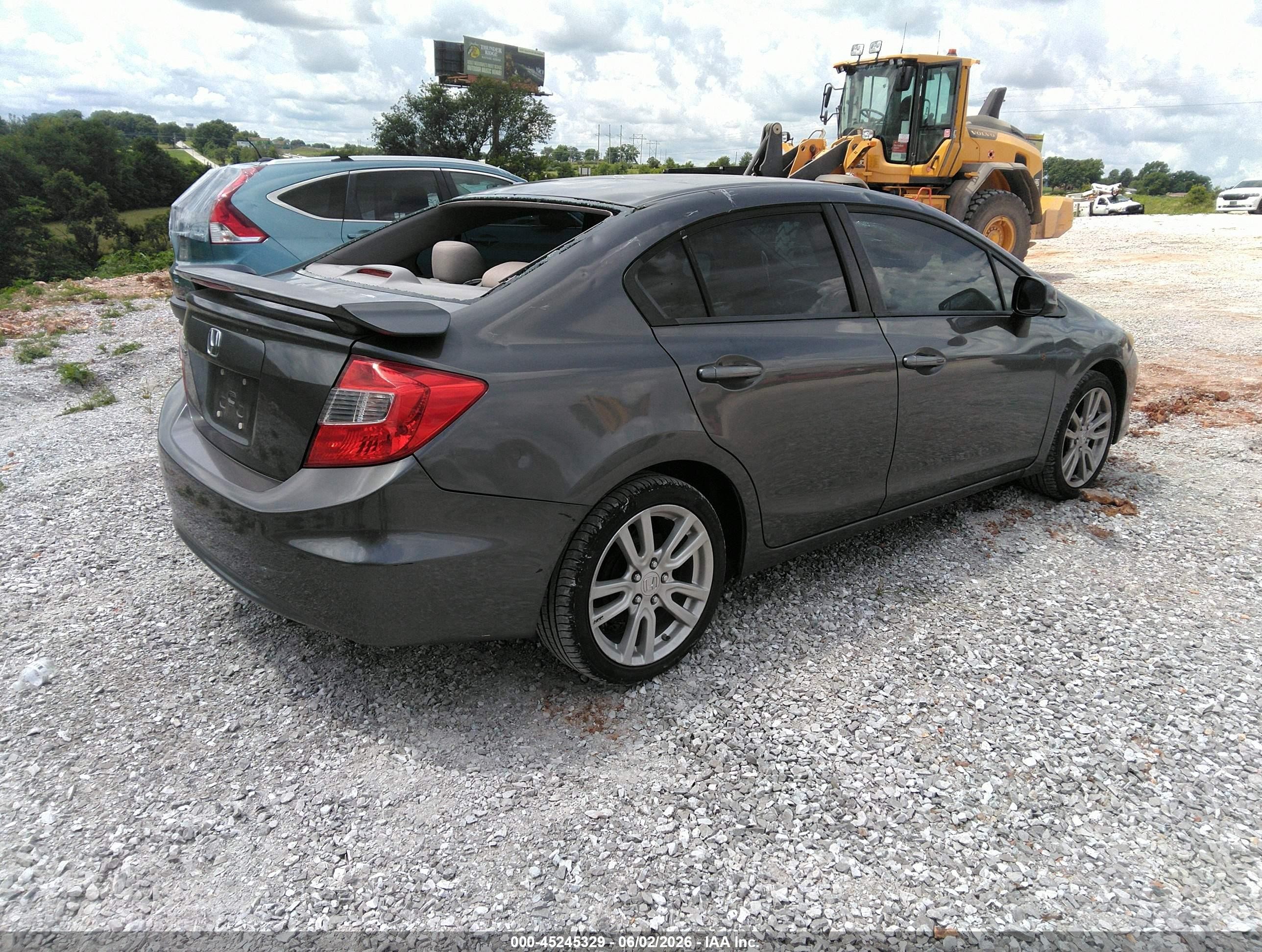 2012 Honda Civic Lx Silver vin: 2HGFB2F54CH605899