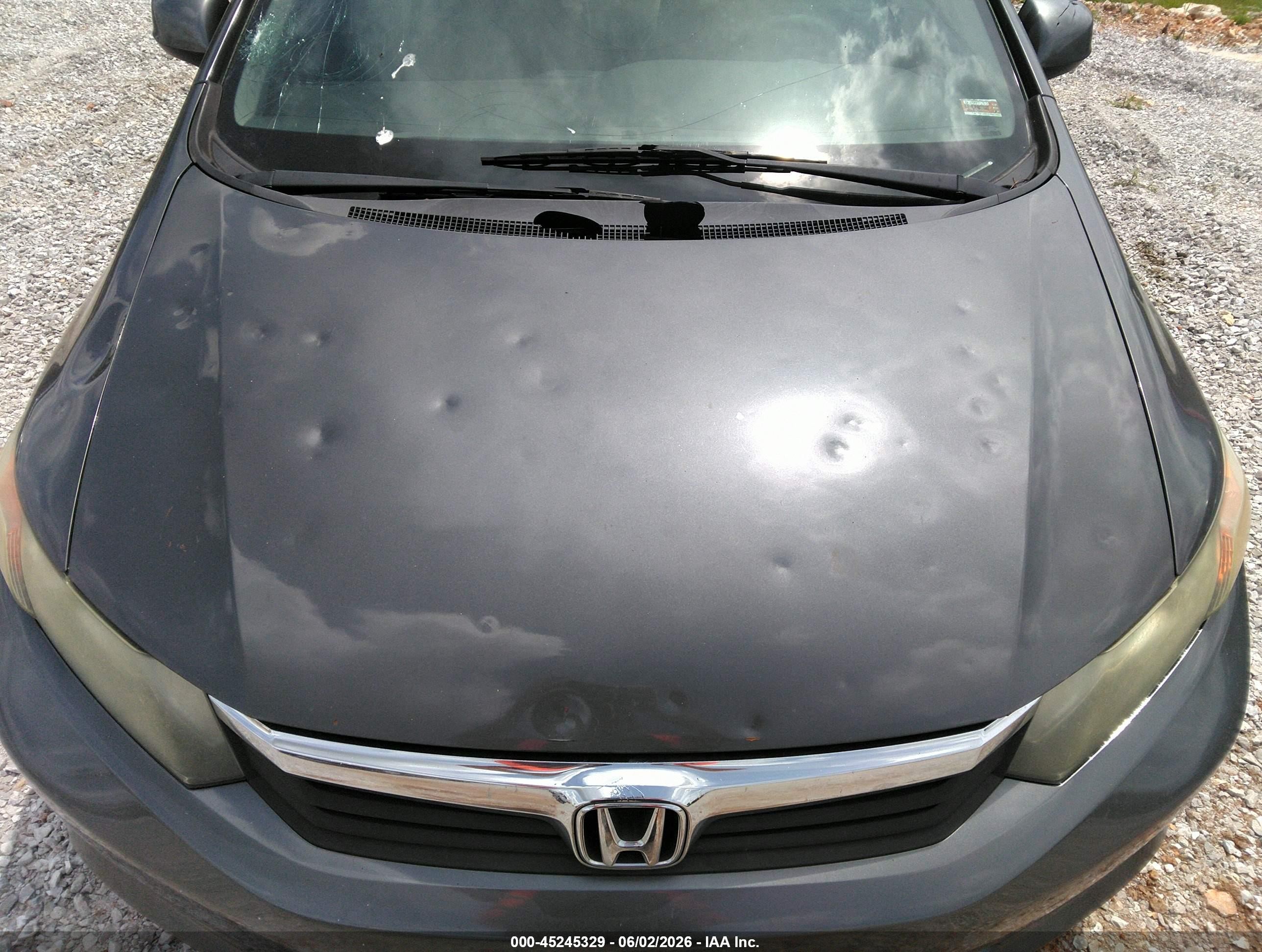 2012 Honda Civic Lx Silver vin: 2HGFB2F54CH605899