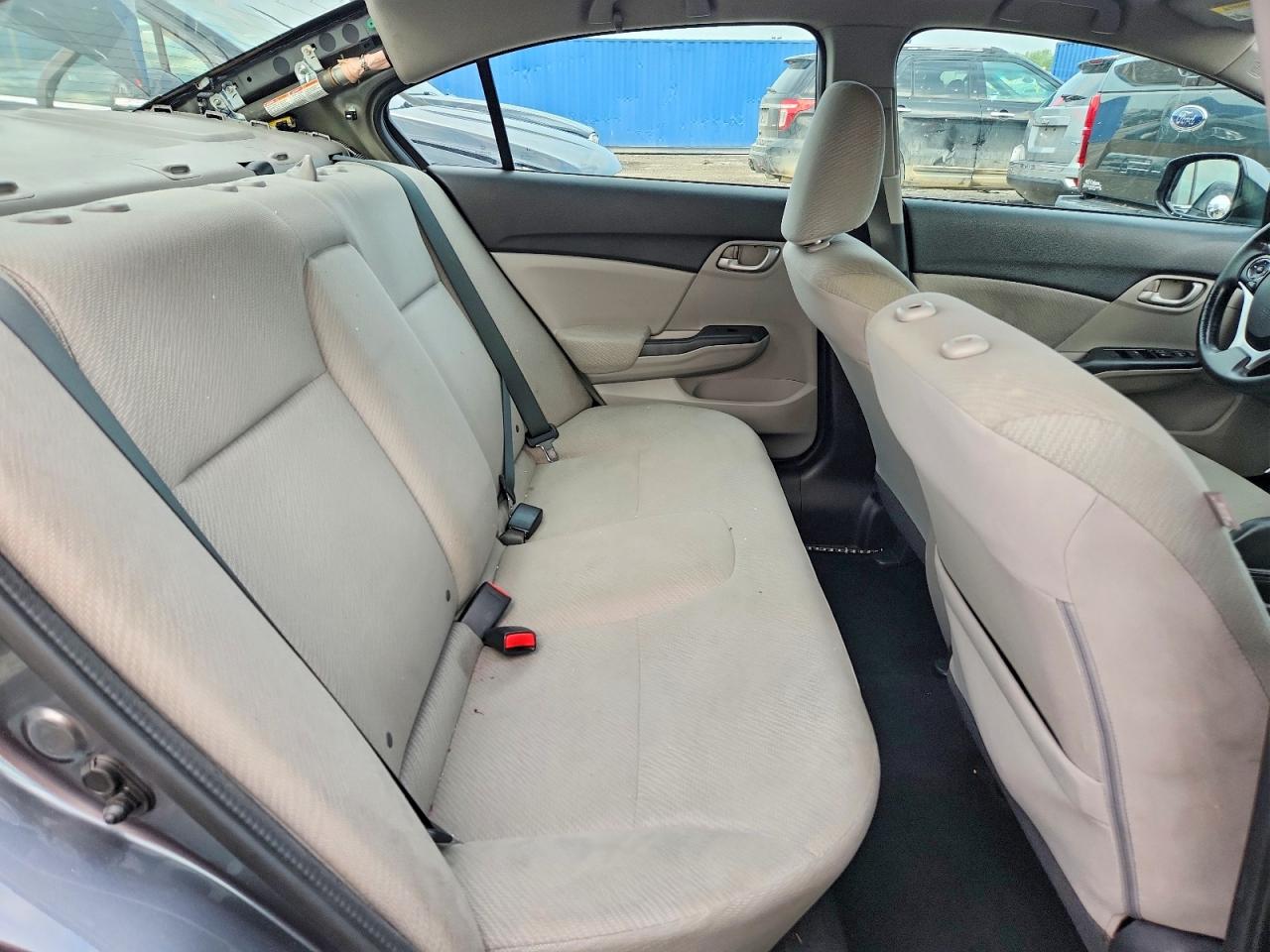 2013 Honda Civic Lx Gray vin: 2HGFB2F54DH300470