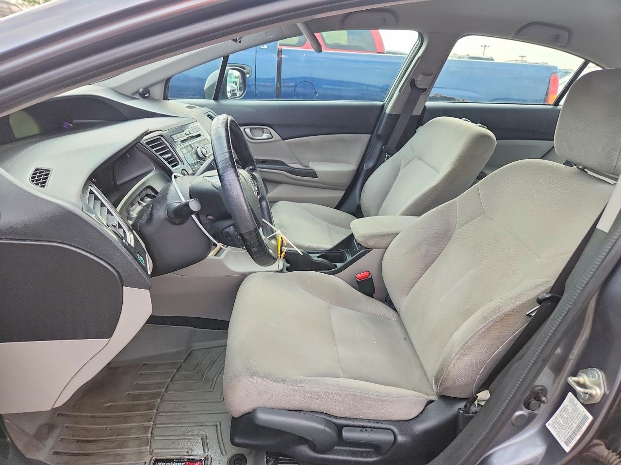 2013 Honda Civic Lx Gray vin: 2HGFB2F54DH300470