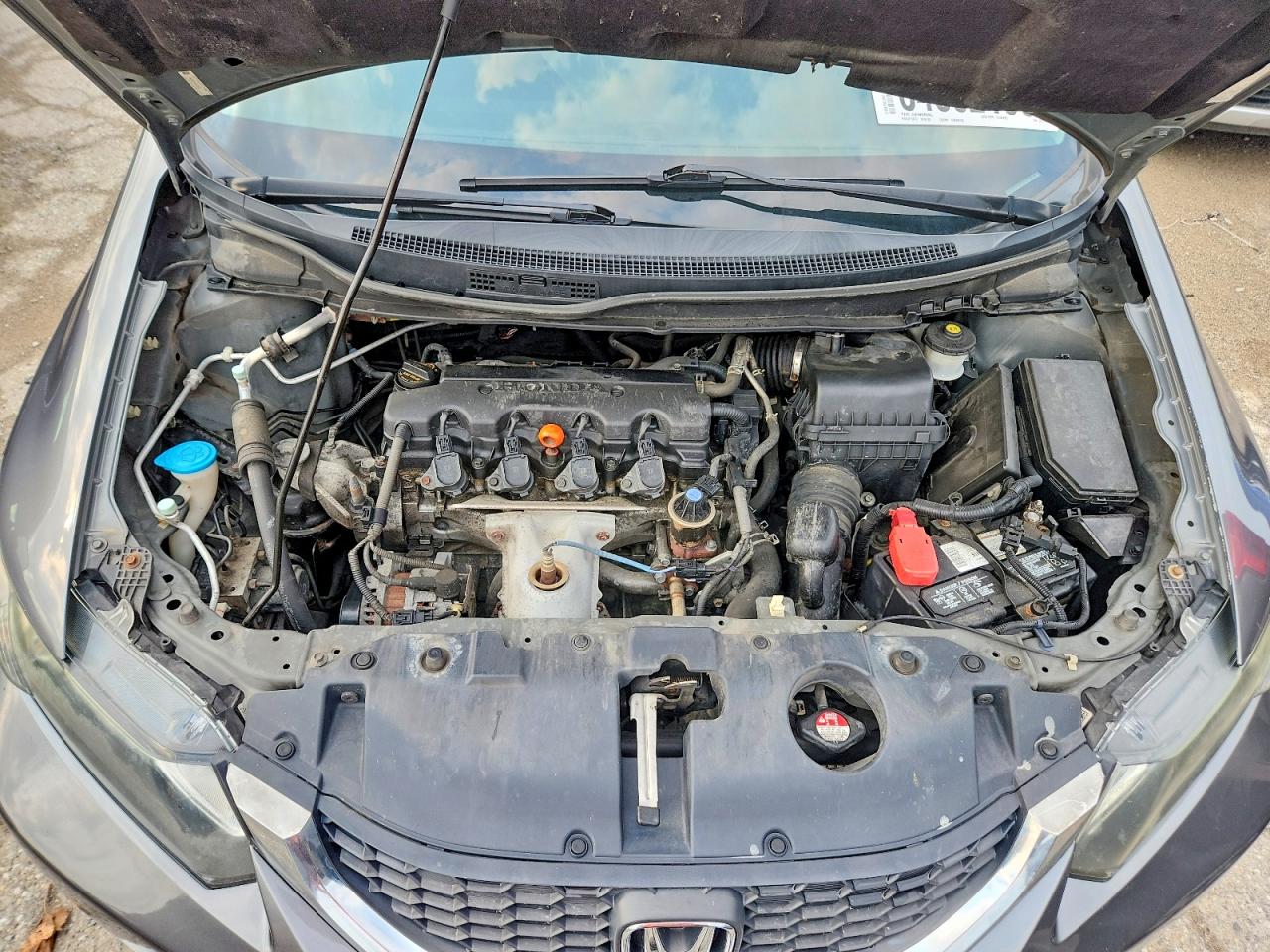 2013 Honda Civic Lx Gray vin: 2HGFB2F54DH300470