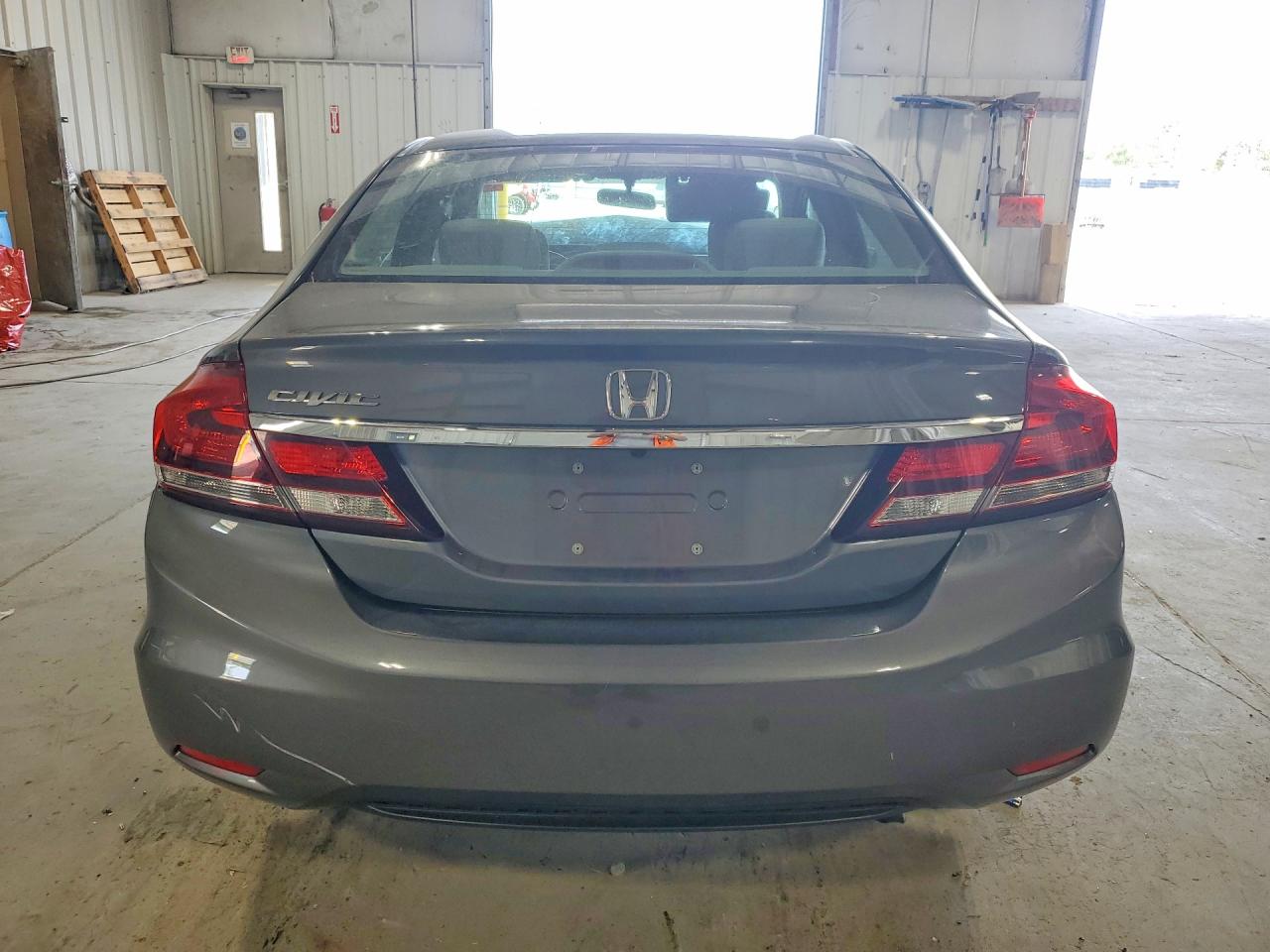 2013 Honda Civic Lx Gray vin: 2HGFB2F54DH504475