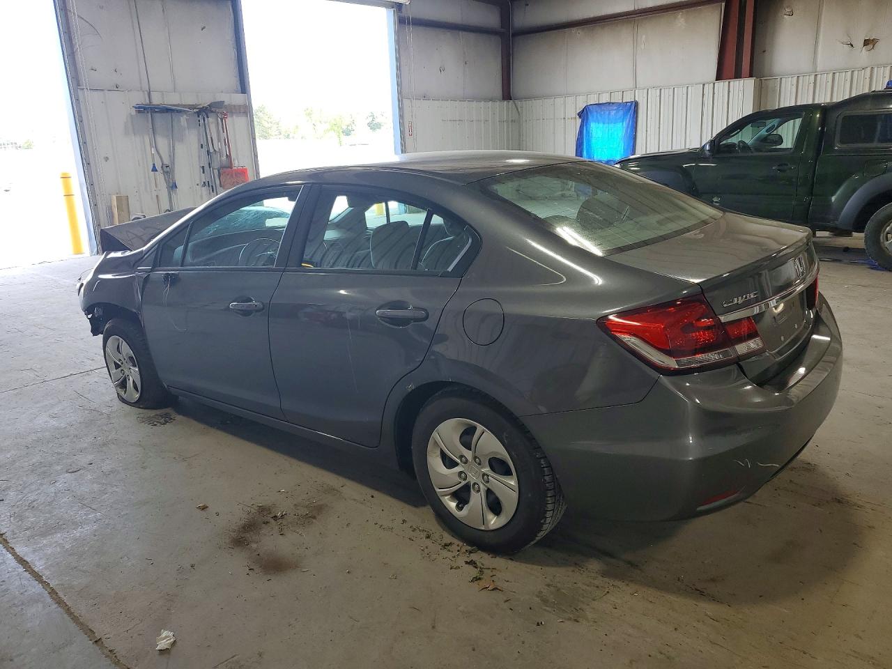 2013 Honda Civic Lx Gray vin: 2HGFB2F54DH504475