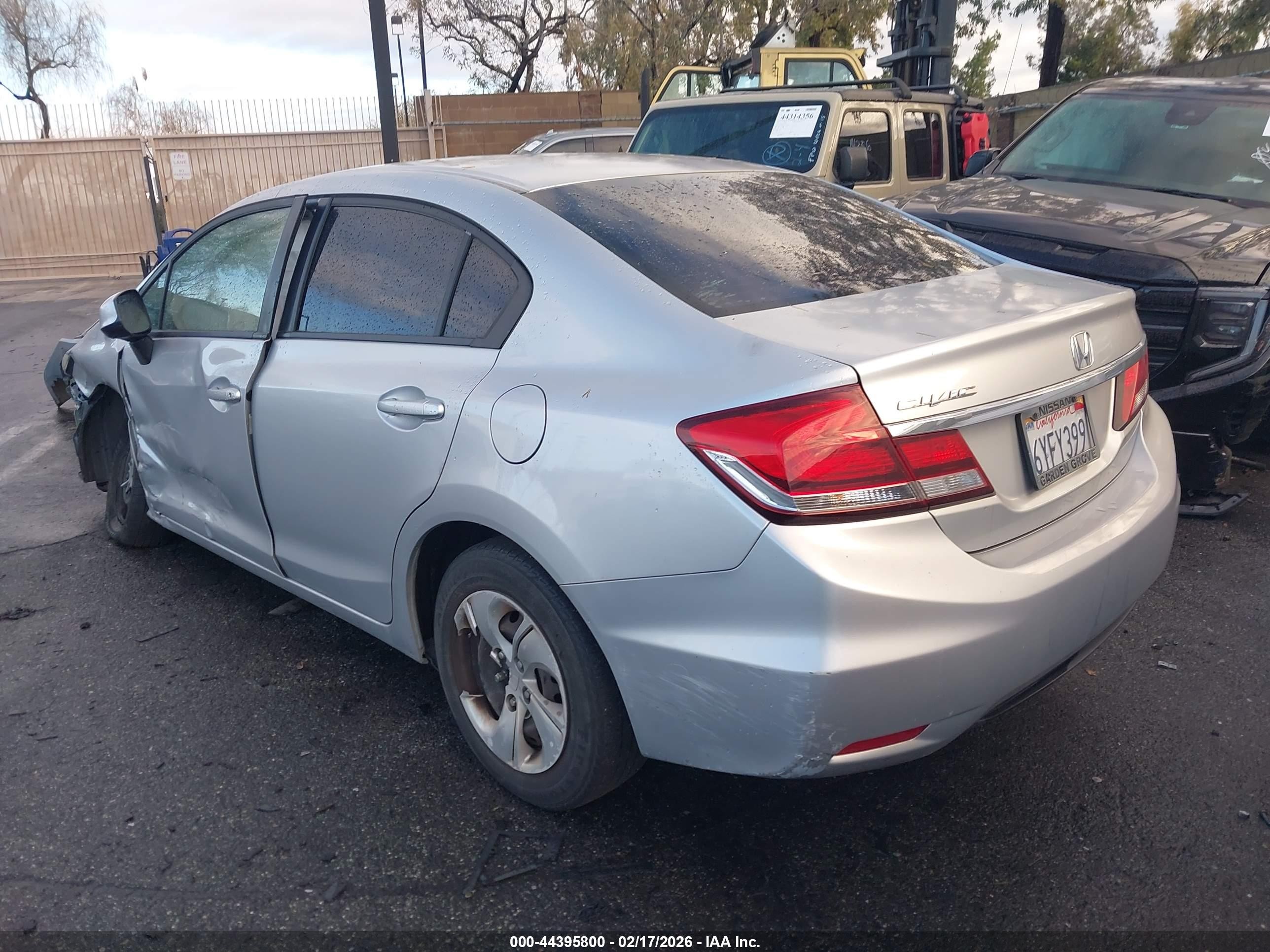 2013 Honda Civic Lx Silver vin: 2HGFB2F54DH508770