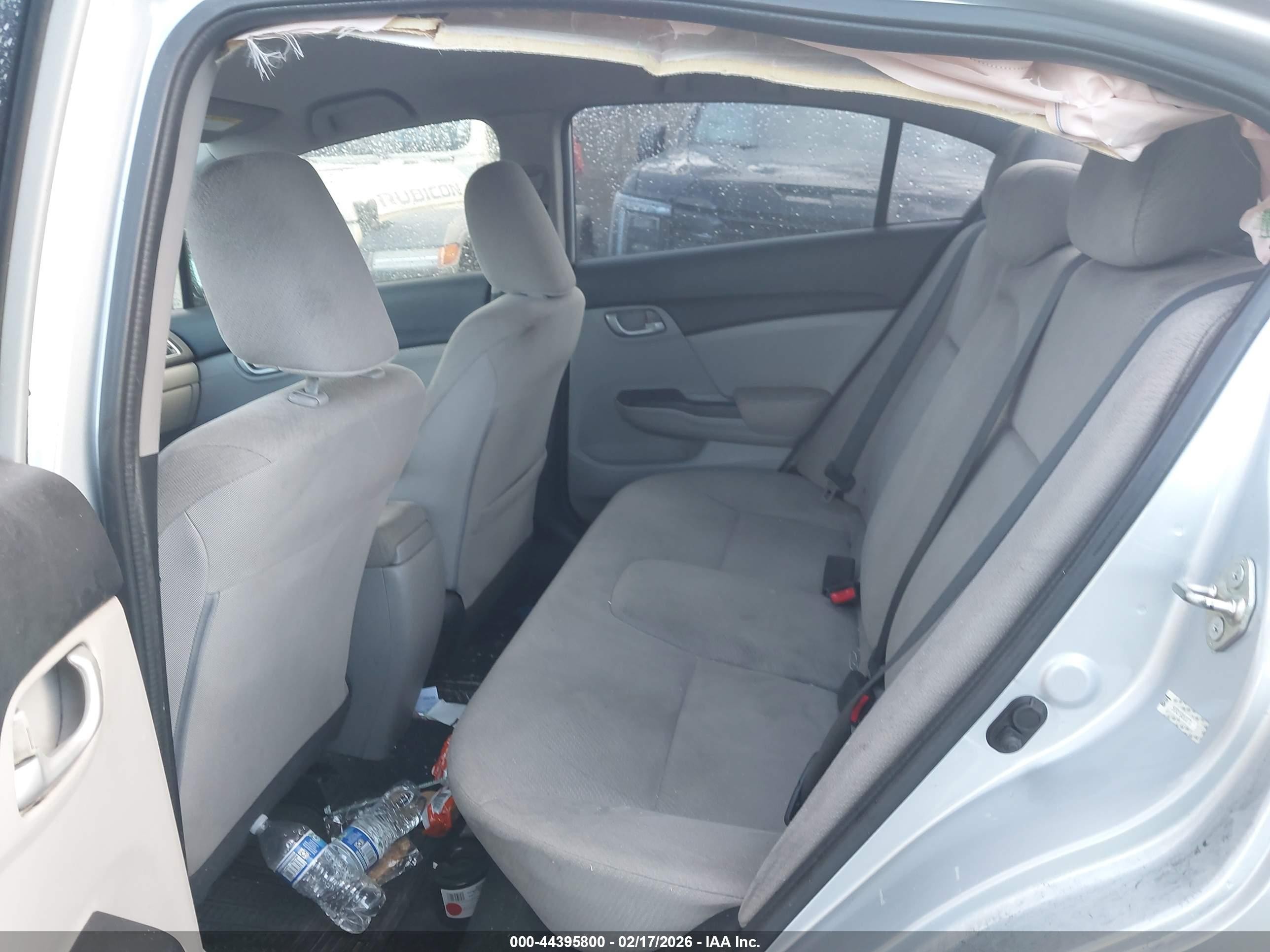 2013 Honda Civic Lx Silver vin: 2HGFB2F54DH508770