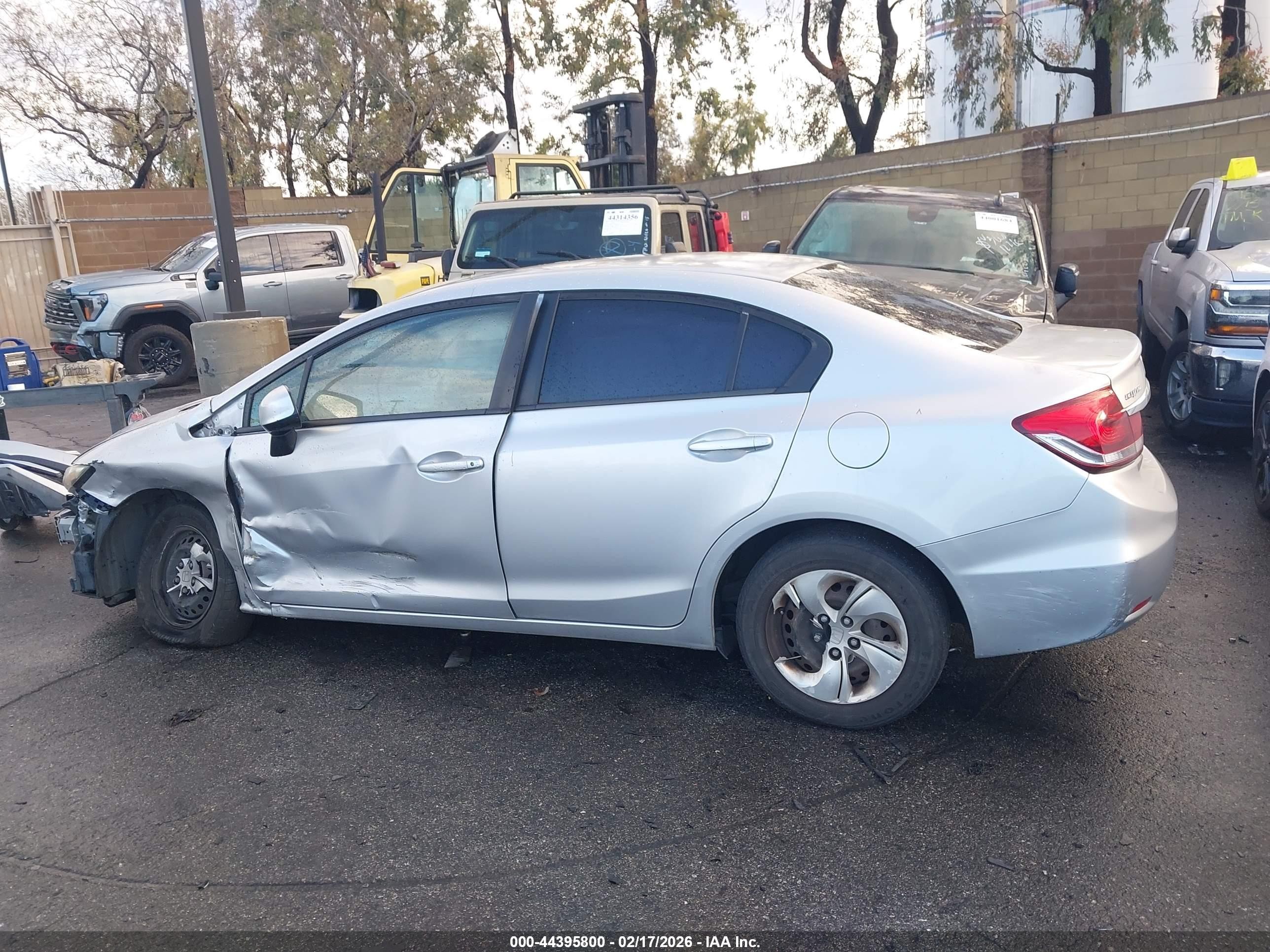 2013 Honda Civic Lx Silver vin: 2HGFB2F54DH508770