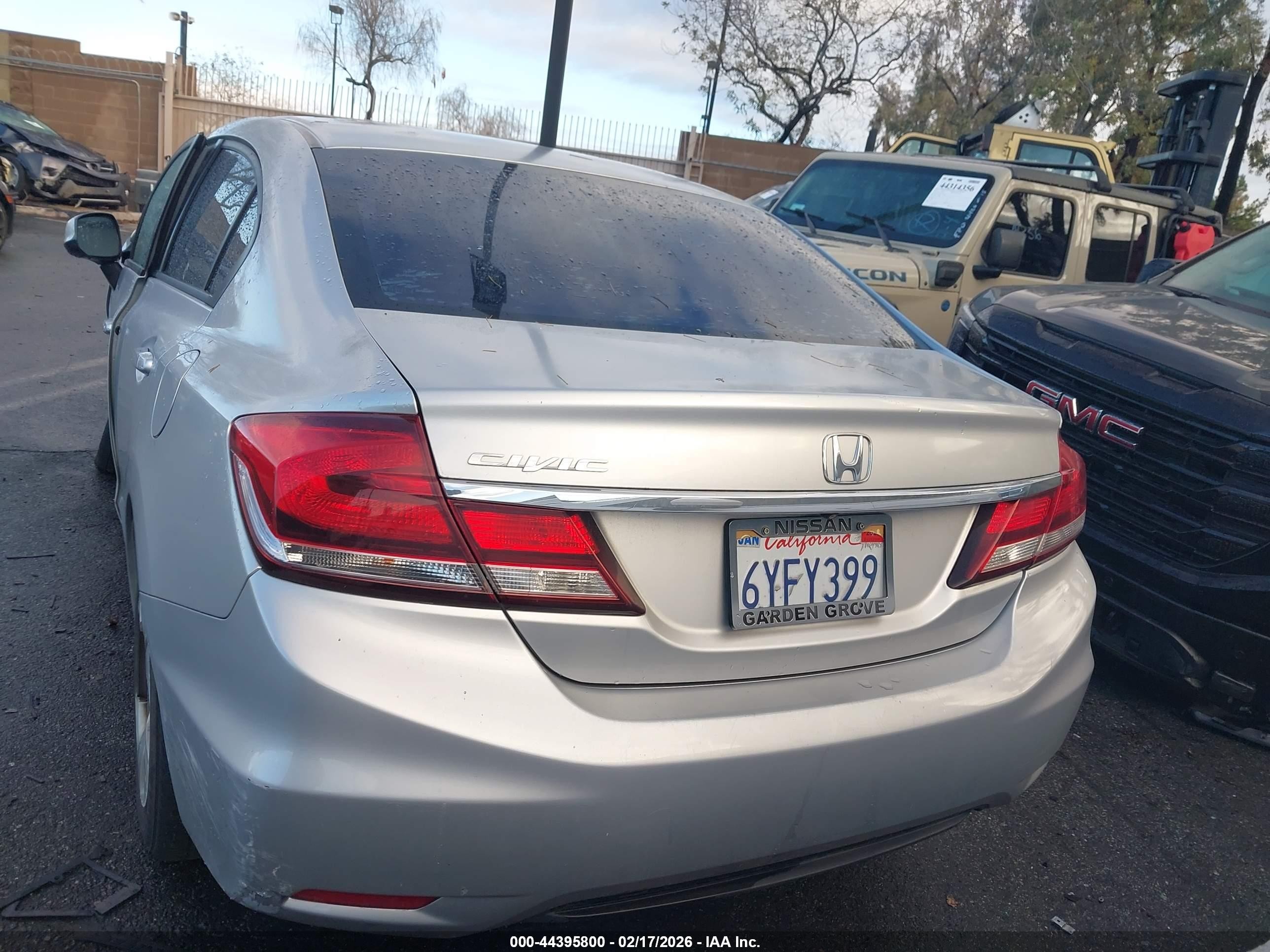 2013 Honda Civic Lx Silver vin: 2HGFB2F54DH508770