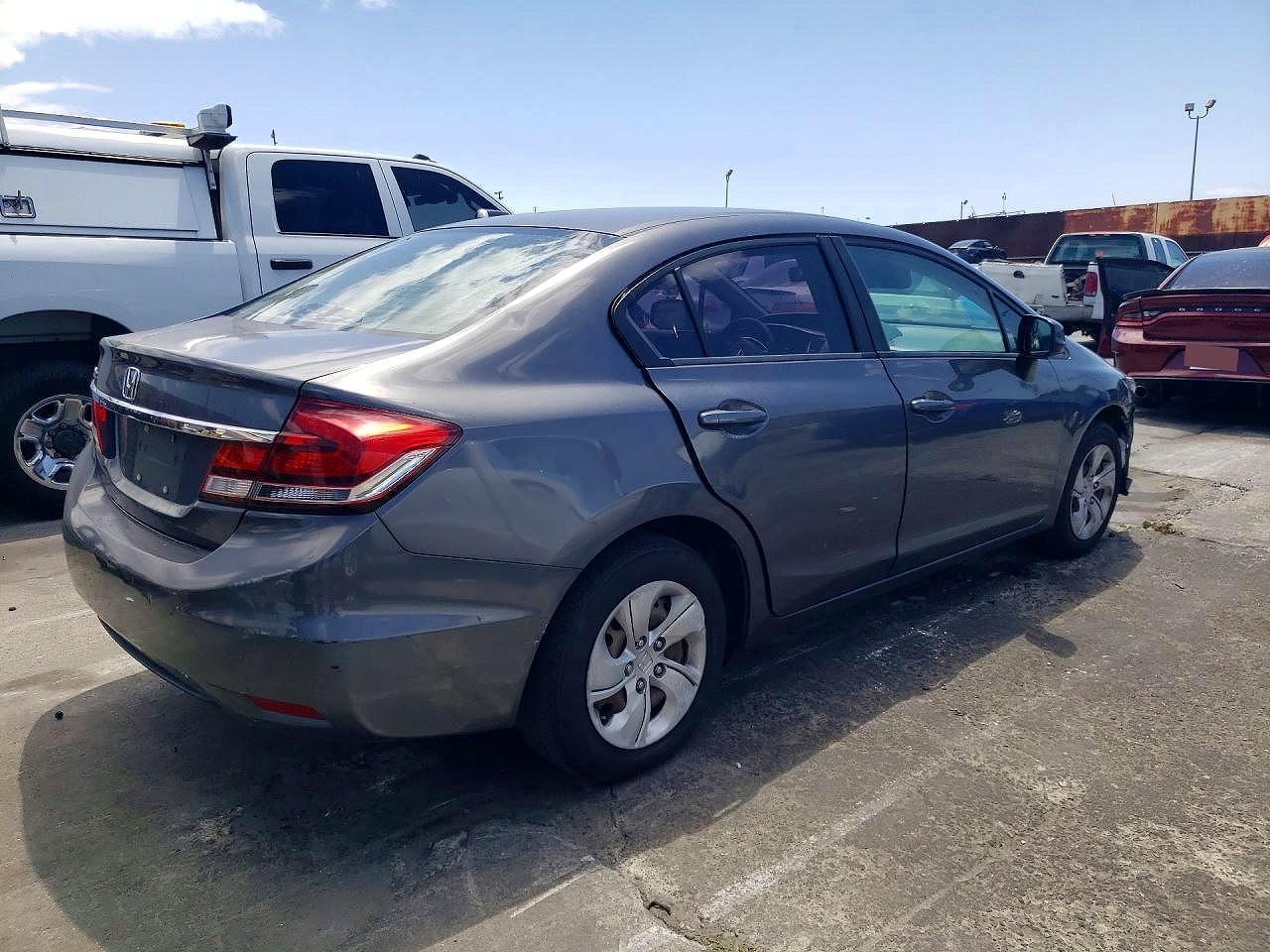 2013 Honda Civic Lx Silver vin: 2HGFB2F54DH520739