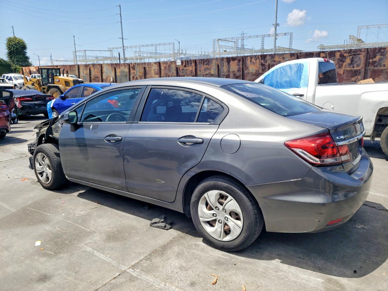 2013 Honda Civic Lx Silver vin: 2HGFB2F54DH520739