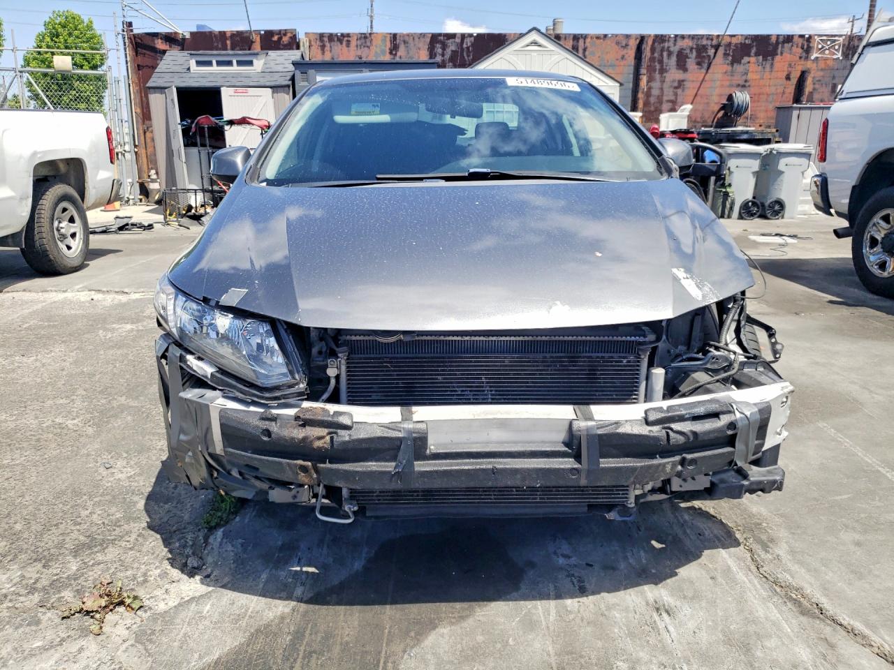 2013 Honda Civic Lx Silver vin: 2HGFB2F54DH520739
