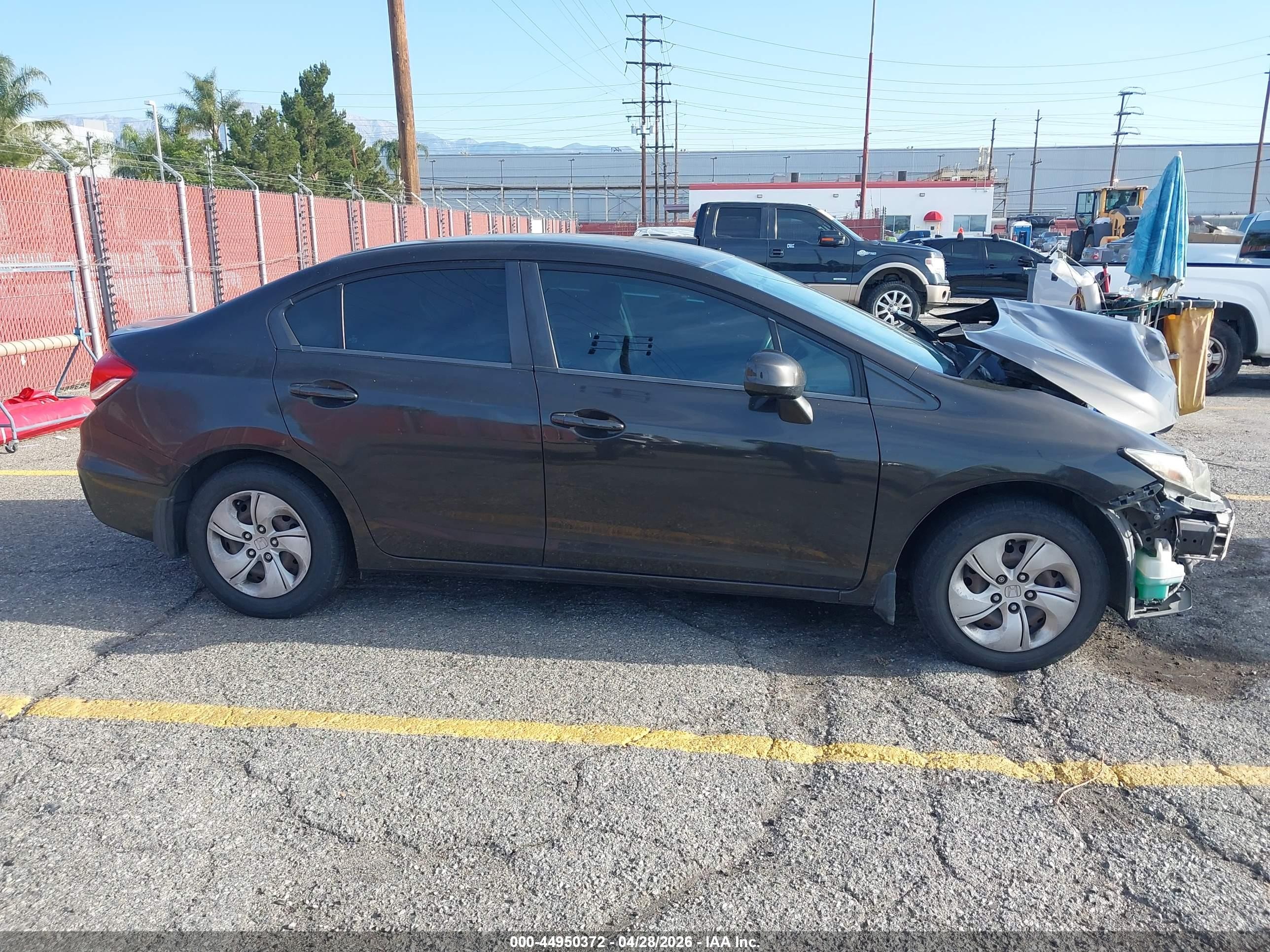 2013 Honda Civic Lx Black vin: 2HGFB2F54DH527853