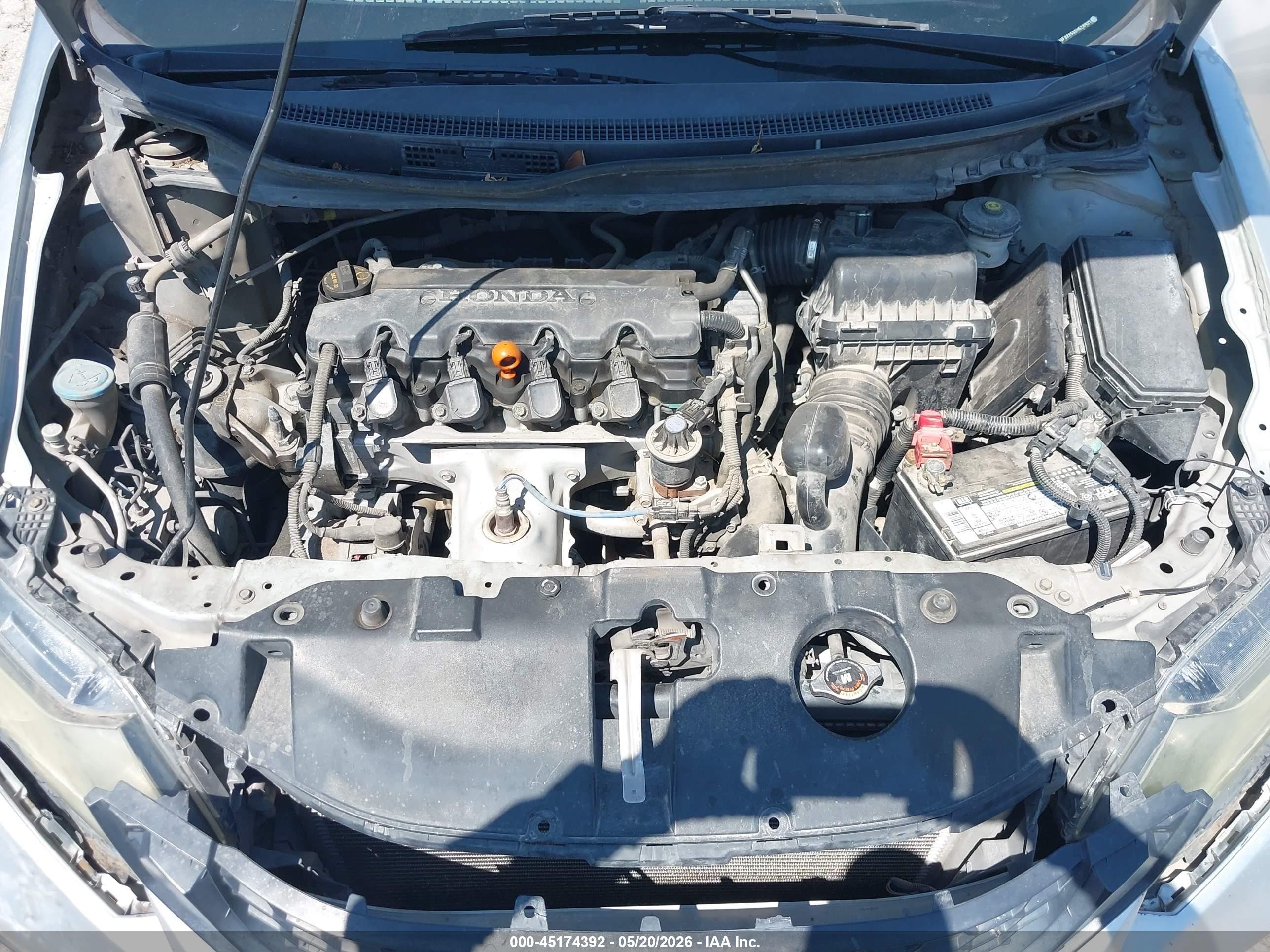 2013 Honda Civic Lx Silver vin: 2HGFB2F54DH528937
