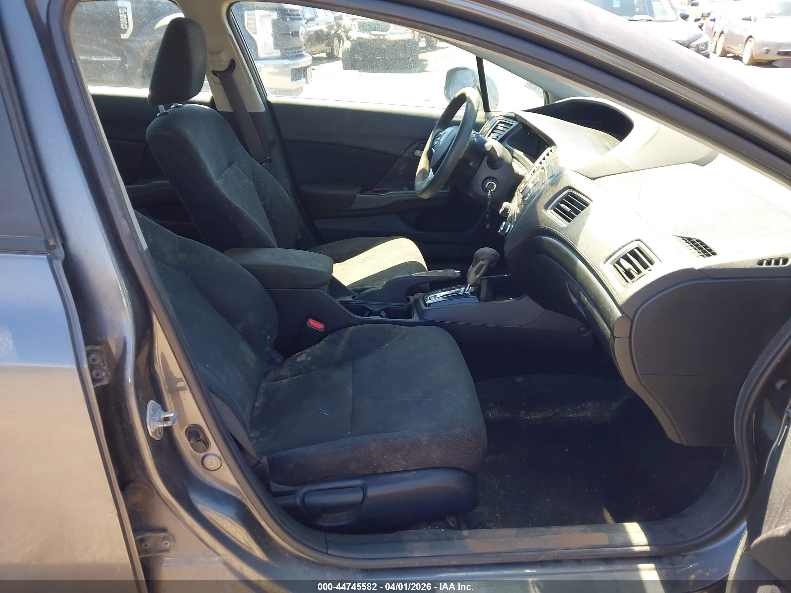 2013 Honda Civic Lx Gray vin: 2HGFB2F54DH535287