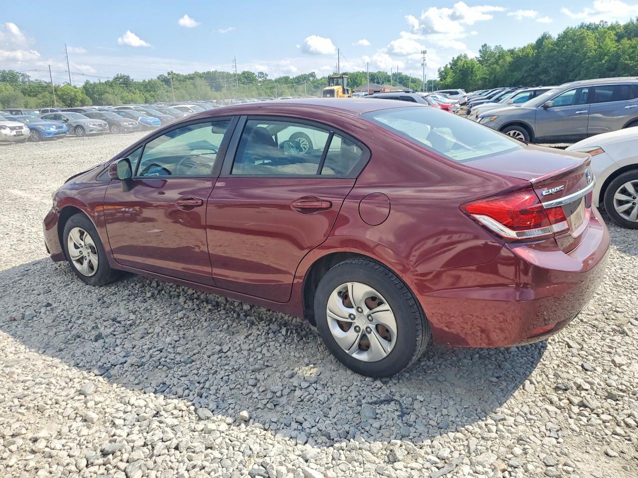 2013 Honda Civic Lx Бордовый vin: 2HGFB2F54DH535953