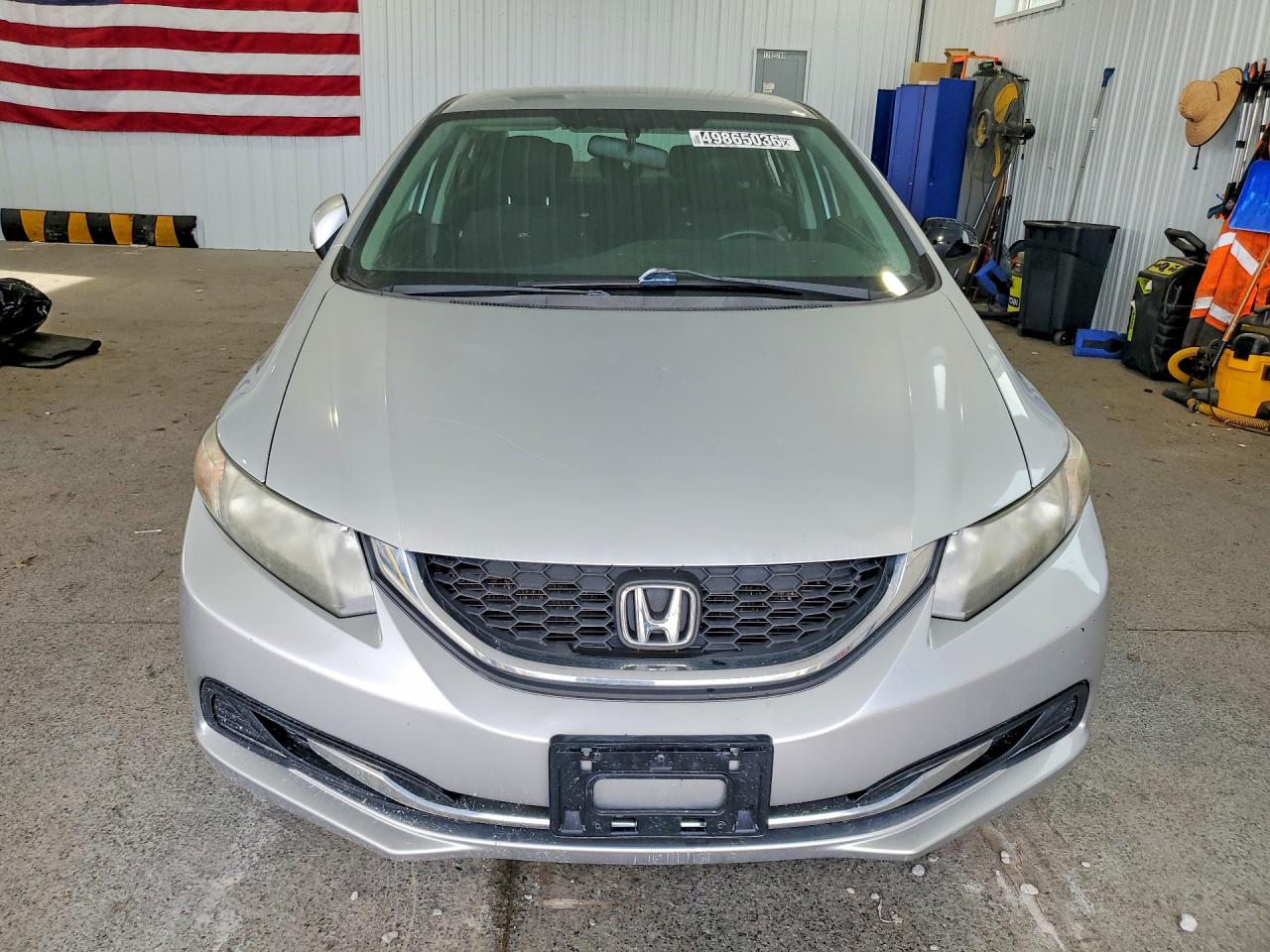 2013 Honda Civic Lx Silver vin: 2HGFB2F54DH536360