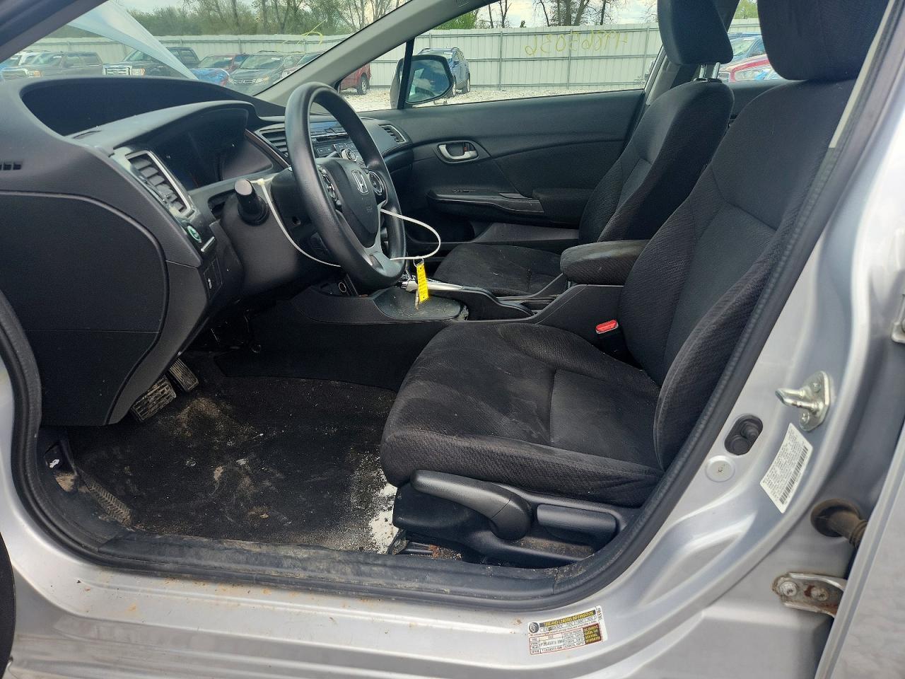 2013 Honda Civic Lx Silver vin: 2HGFB2F54DH536360