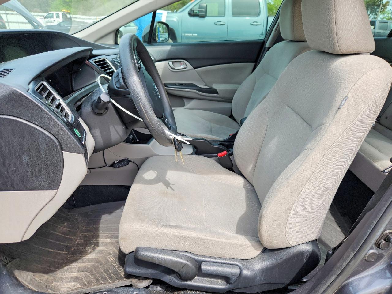2013 Honda Civic Lx Gray vin: 2HGFB2F54DH541249
