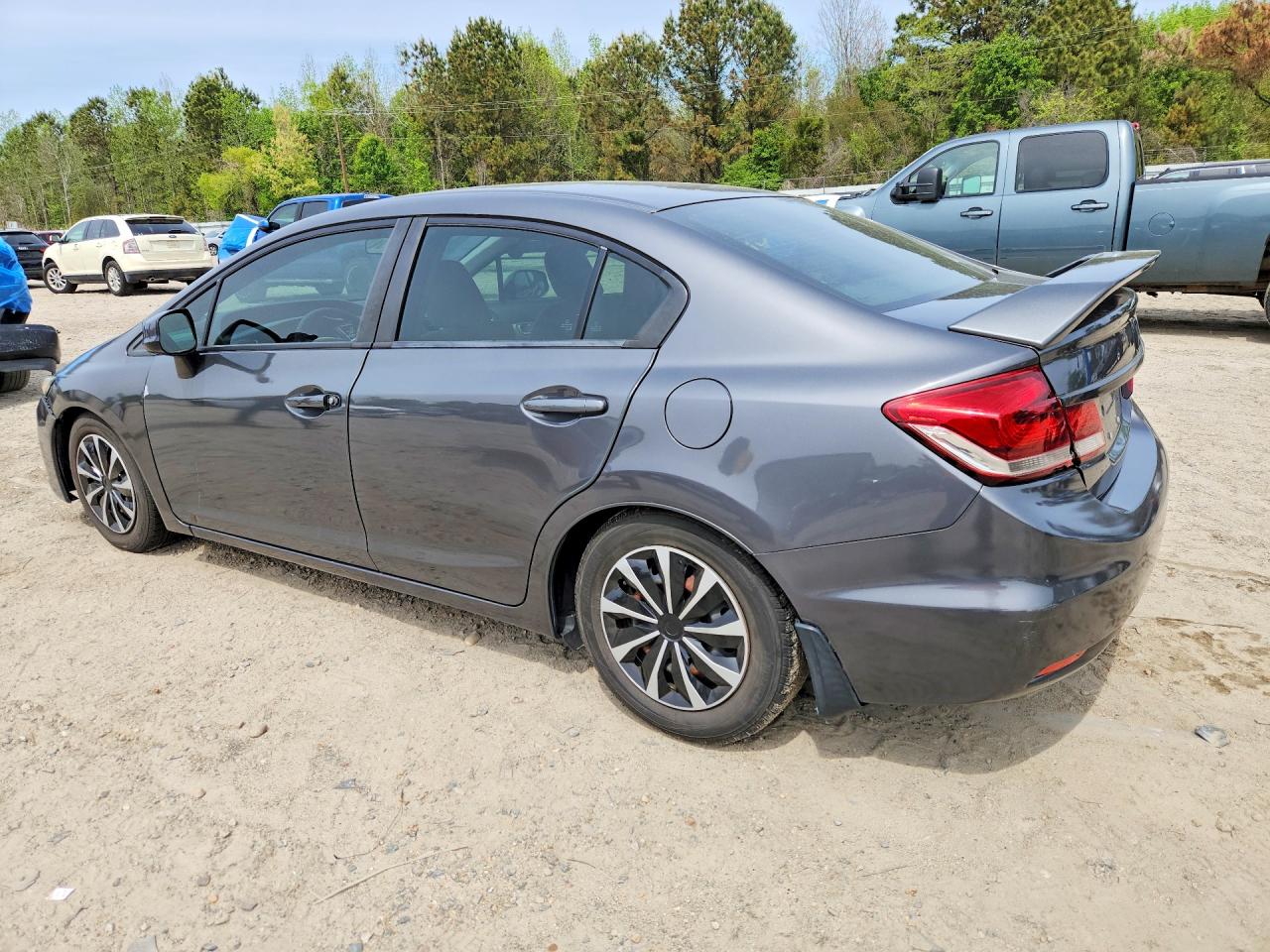 2013 Honda Civic Lx Gray vin: 2HGFB2F54DH541249
