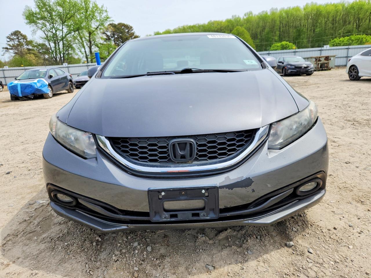 2013 Honda Civic Lx Gray vin: 2HGFB2F54DH541249