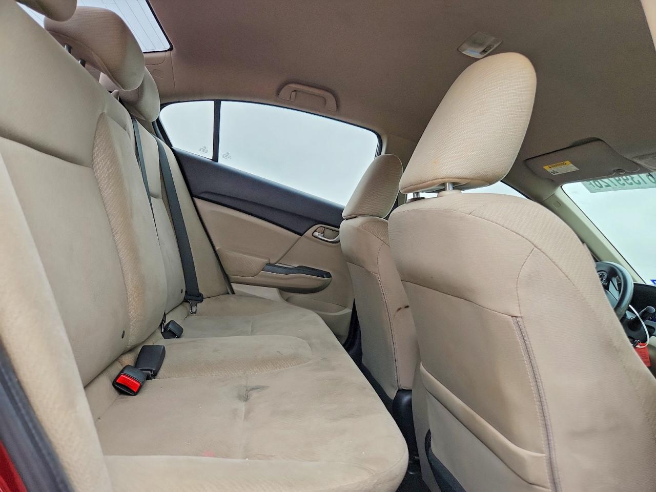 2013 Honda Civic Lx Burgundy vin: 2HGFB2F54DH543728
