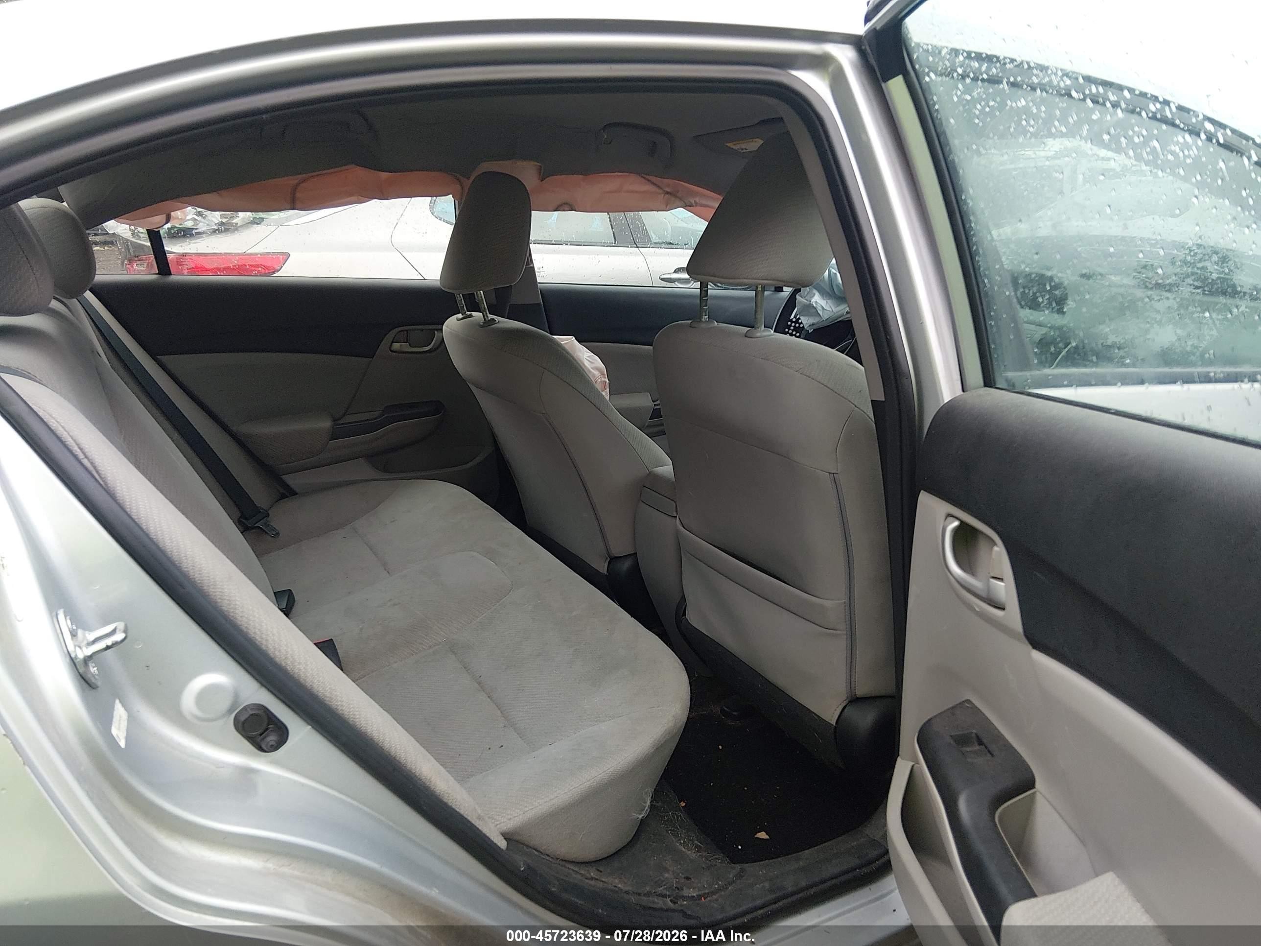 2013 Honda Civic Lx Silver vin: 2HGFB2F54DH546466