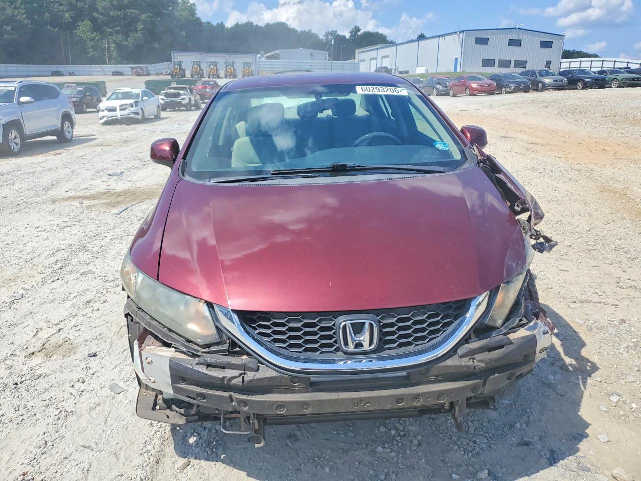 2013 Honda Civic Lx Burgundy vin: 2HGFB2F54DH557970