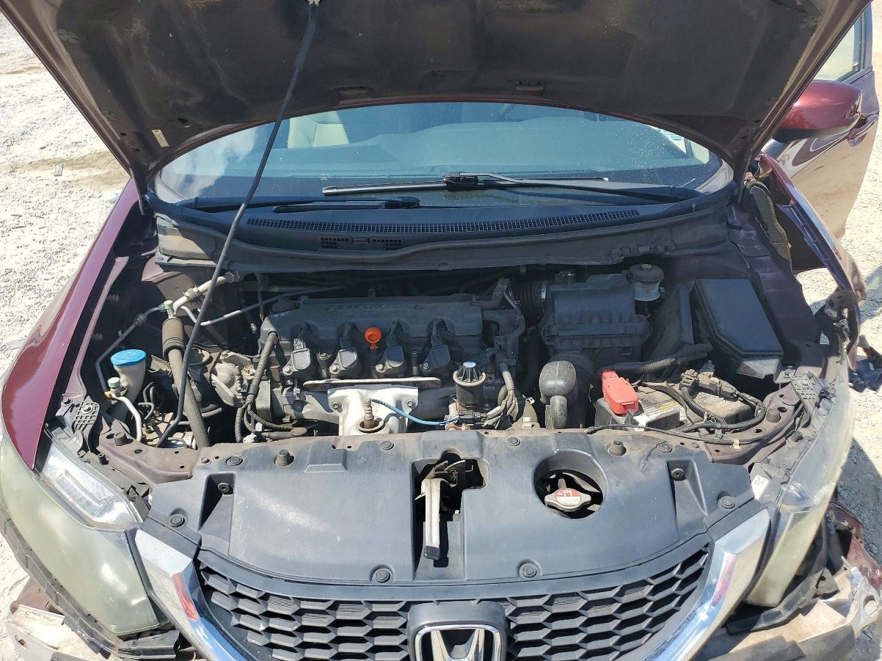 2013 Honda Civic Lx Burgundy vin: 2HGFB2F54DH557970