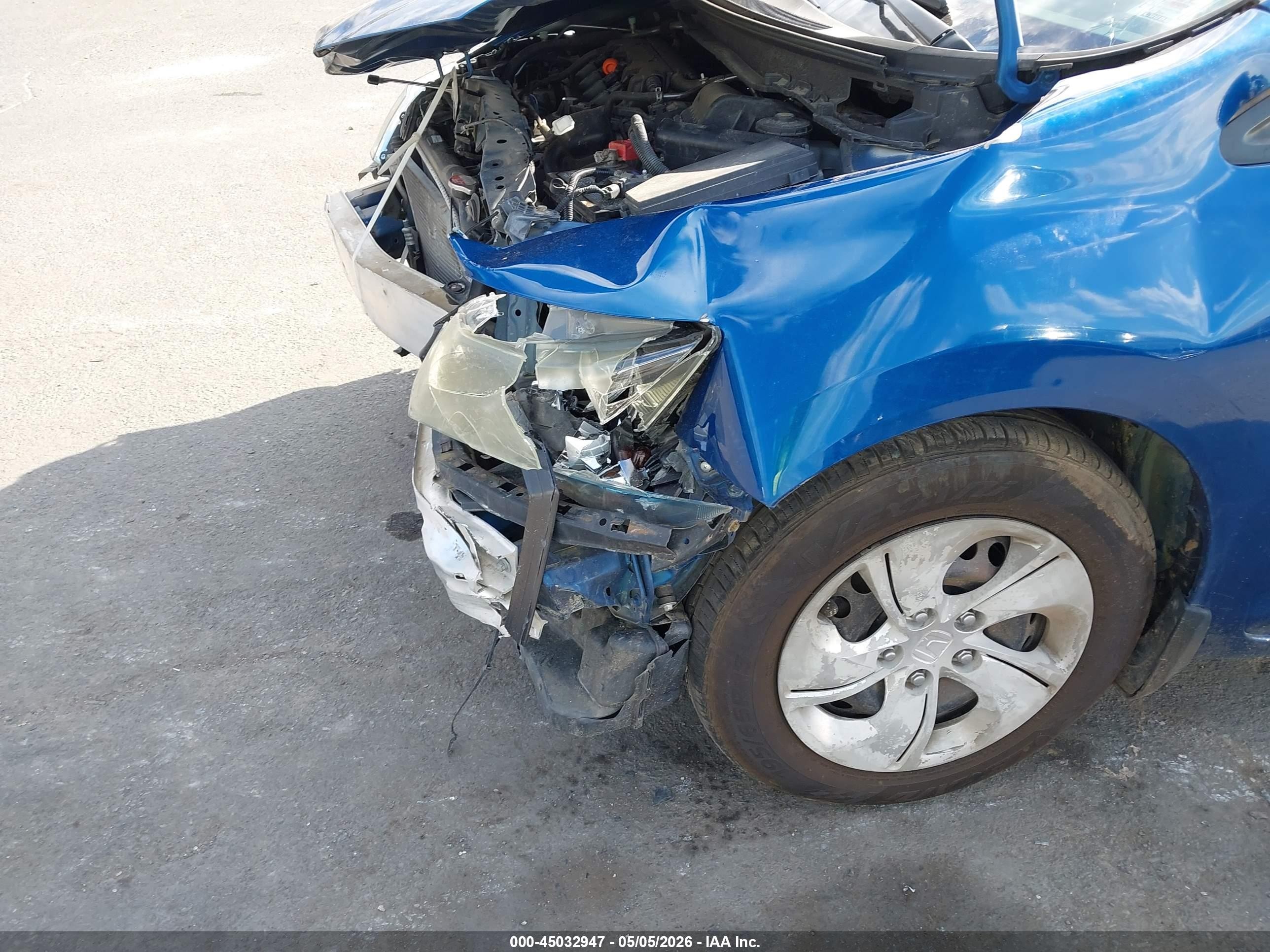 2013 Honda Civic Lx Blue vin: 2HGFB2F54DH560772