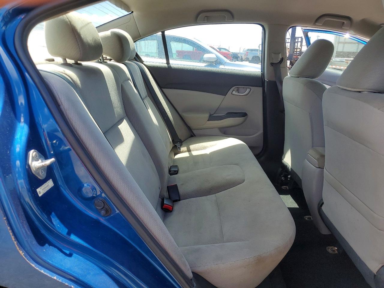 2013 Honda Civic Lx Blue vin: 2HGFB2F54DH560979