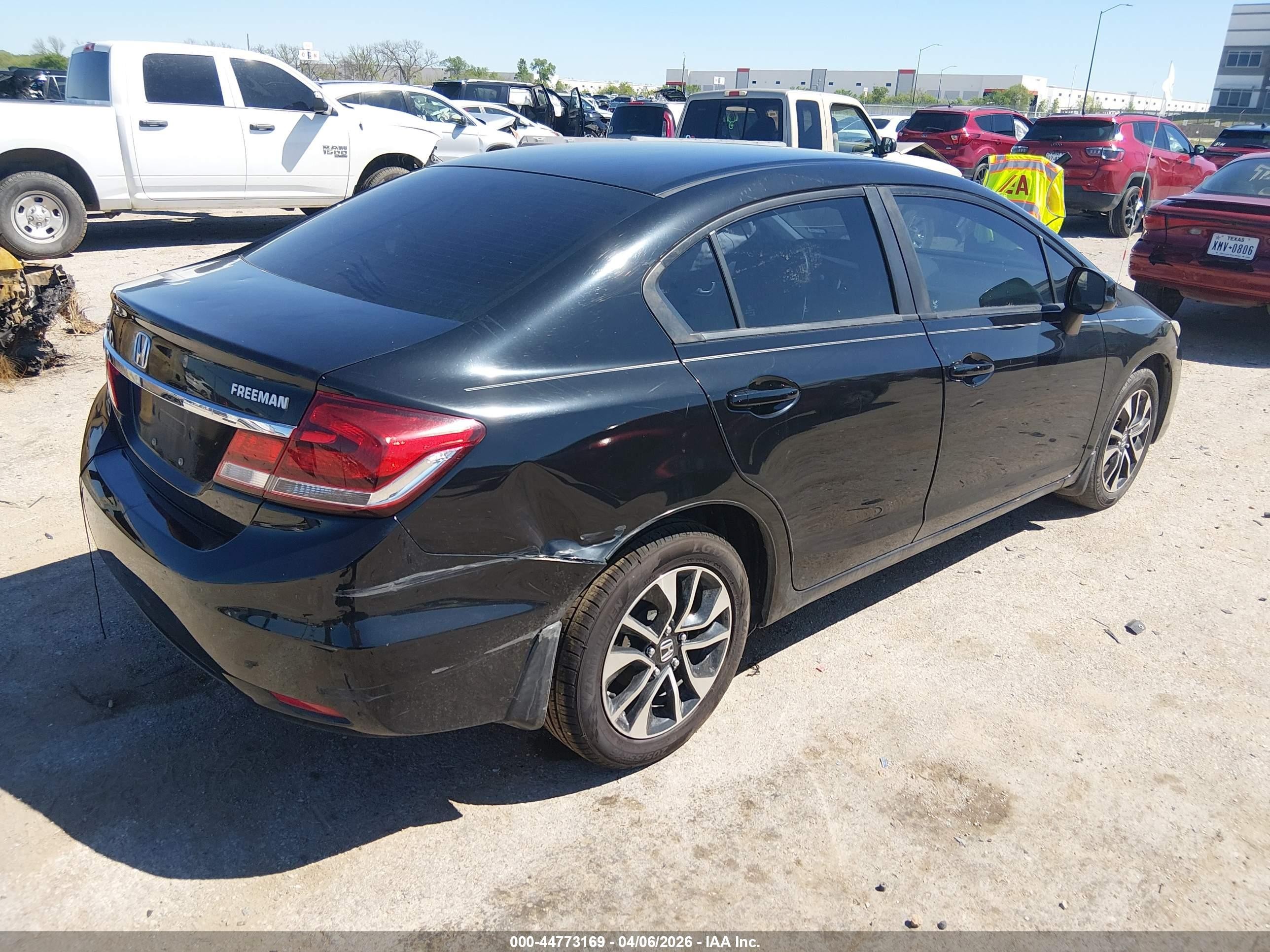 2013 Honda Civic Lx Black vin: 2HGFB2F54DH565258