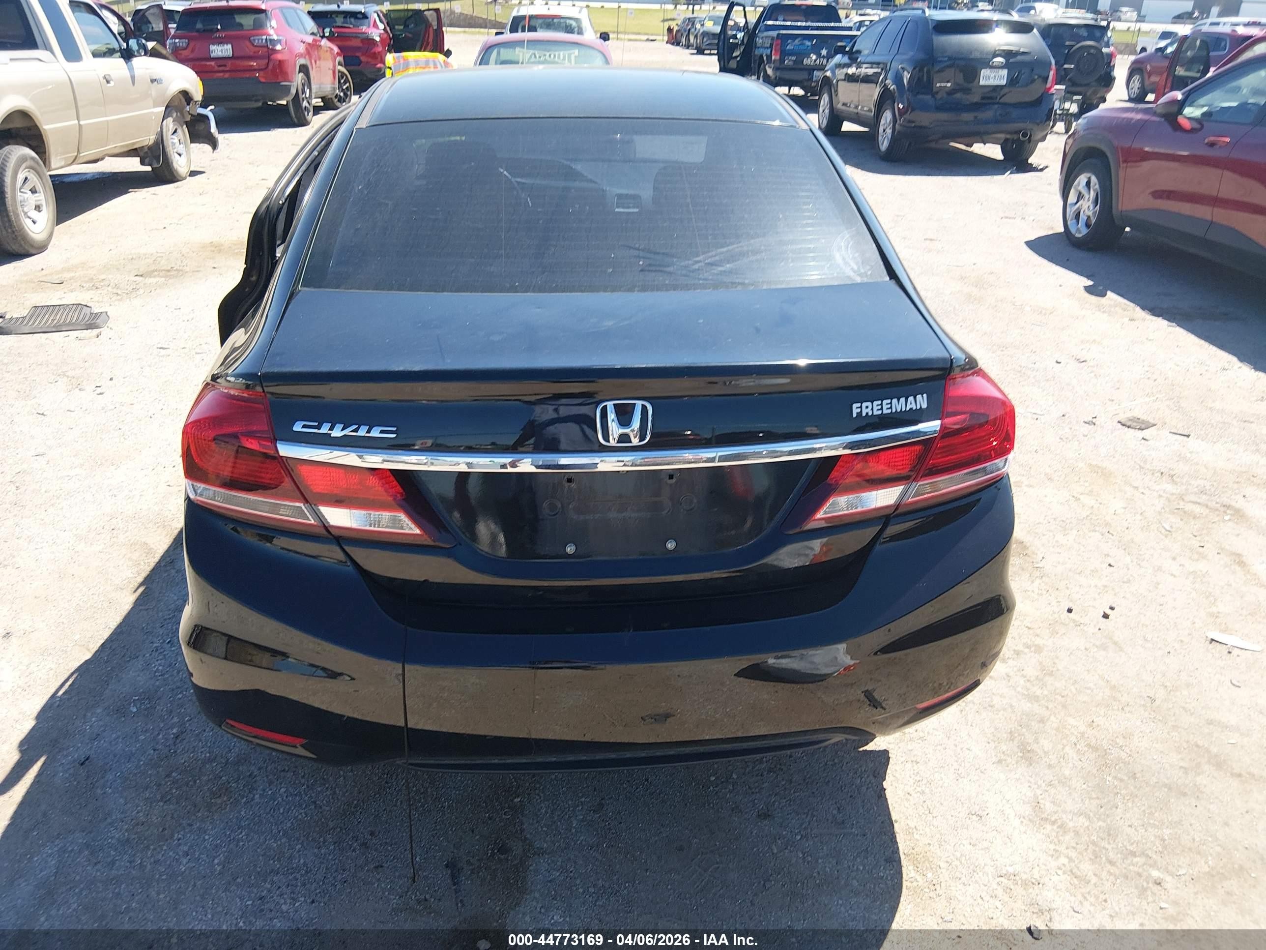 2013 Honda Civic Lx Black vin: 2HGFB2F54DH565258