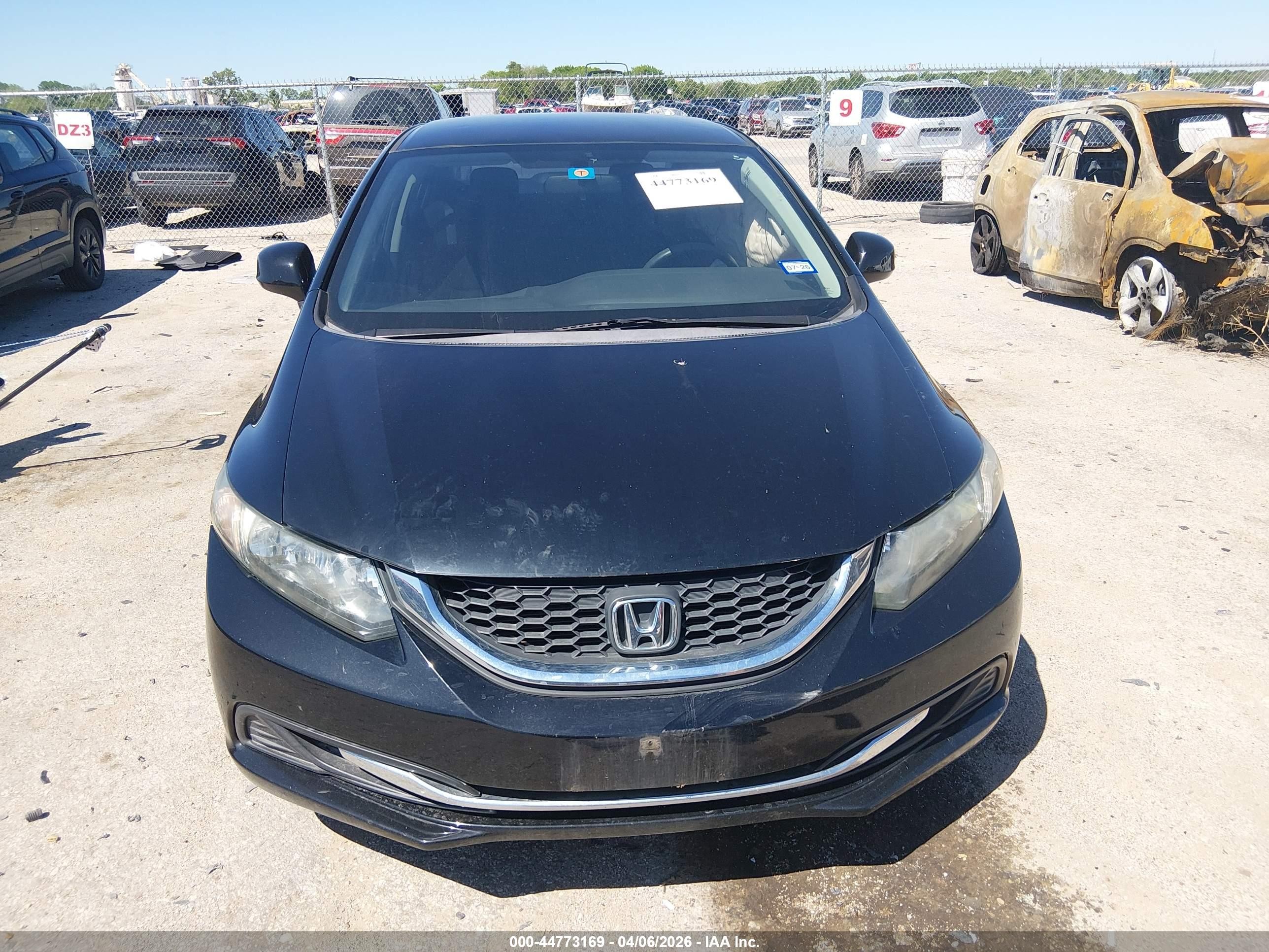 2013 Honda Civic Lx Black vin: 2HGFB2F54DH565258