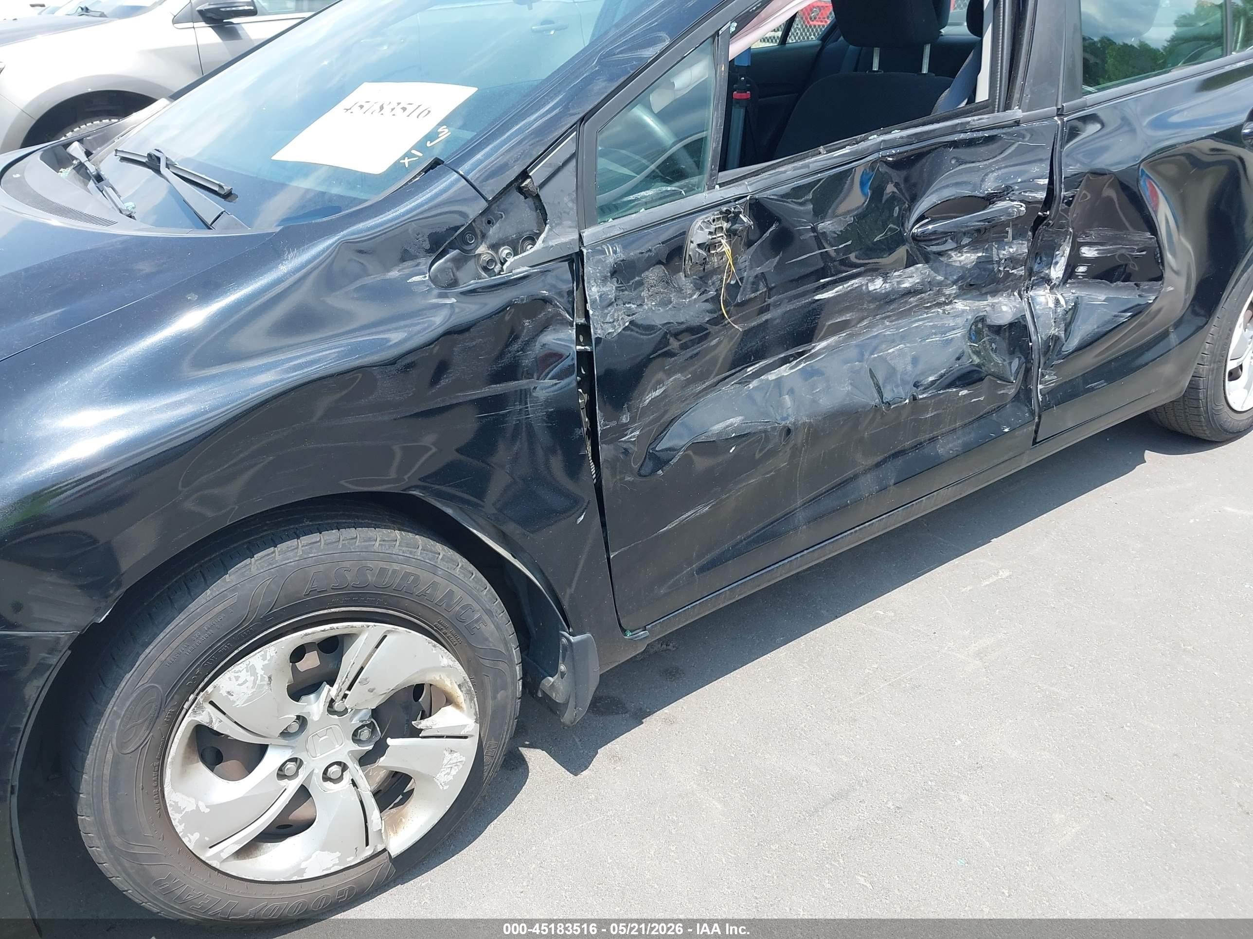 2013 Honda Civic Lx Black vin: 2HGFB2F54DH569567