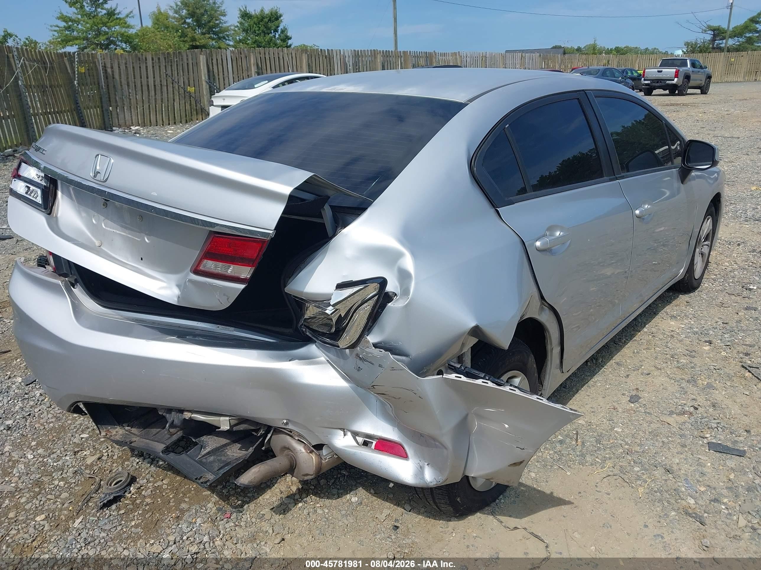 2013 Honda Civic Lx Серебряный vin: 2HGFB2F54DH572758