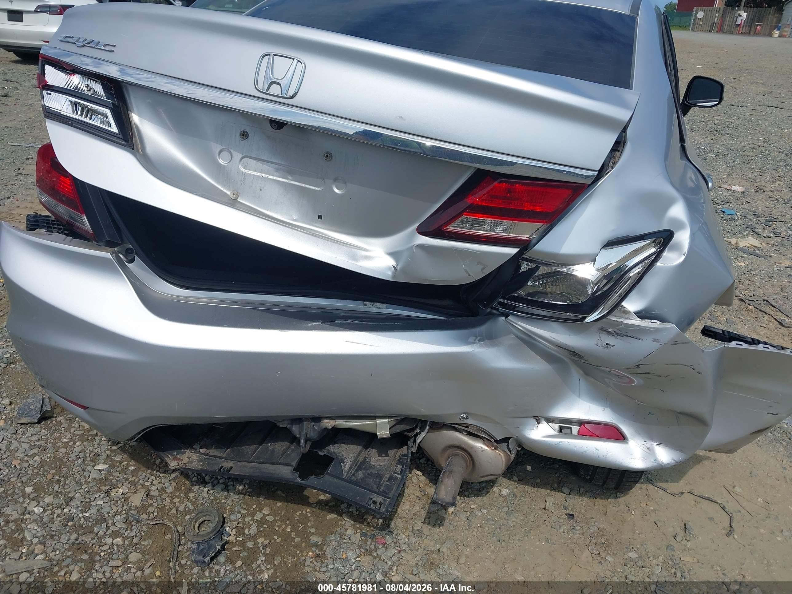 2013 Honda Civic Lx Серебряный vin: 2HGFB2F54DH572758